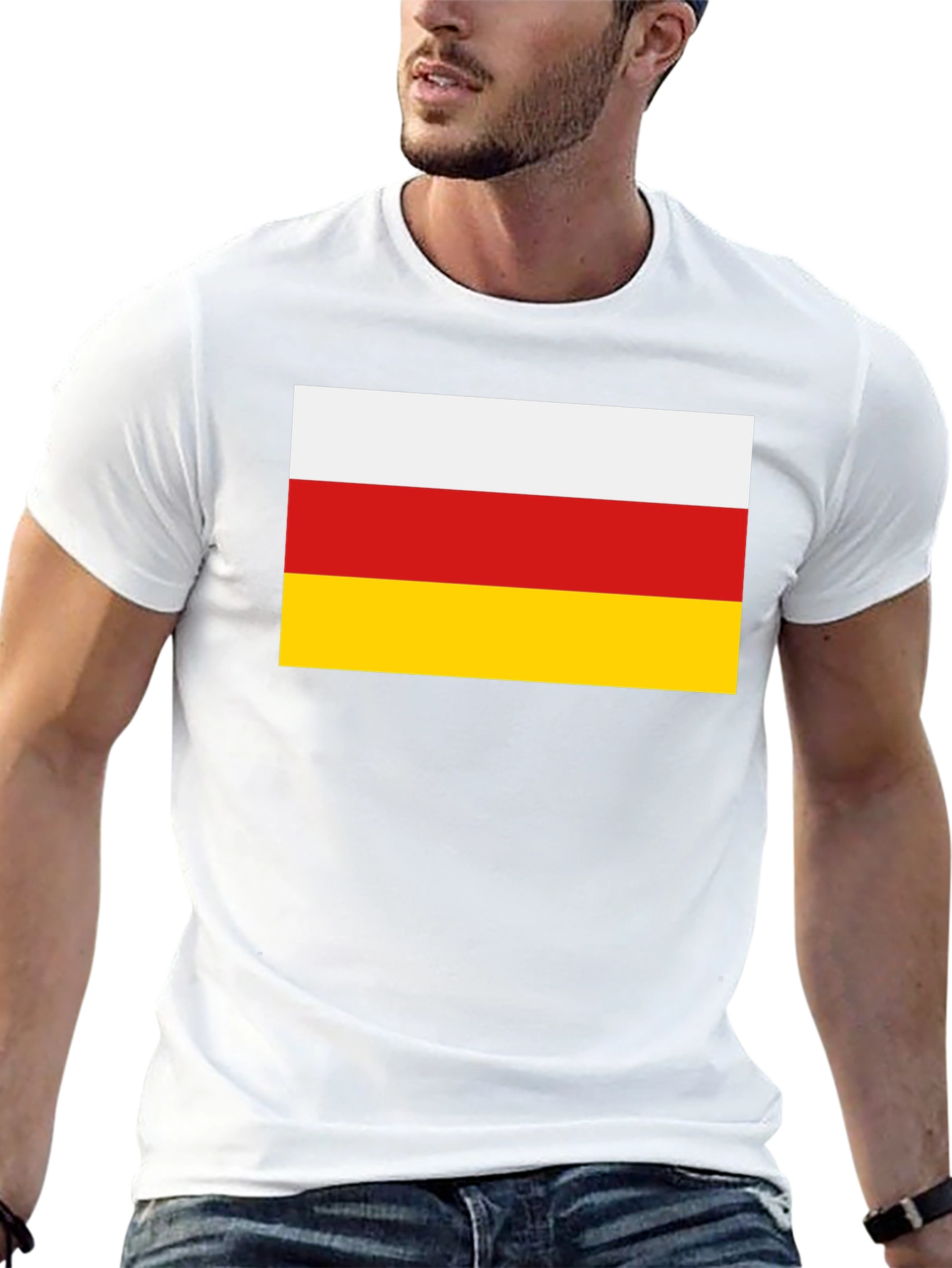 South Ossetia Flag Graphic T-Shirt