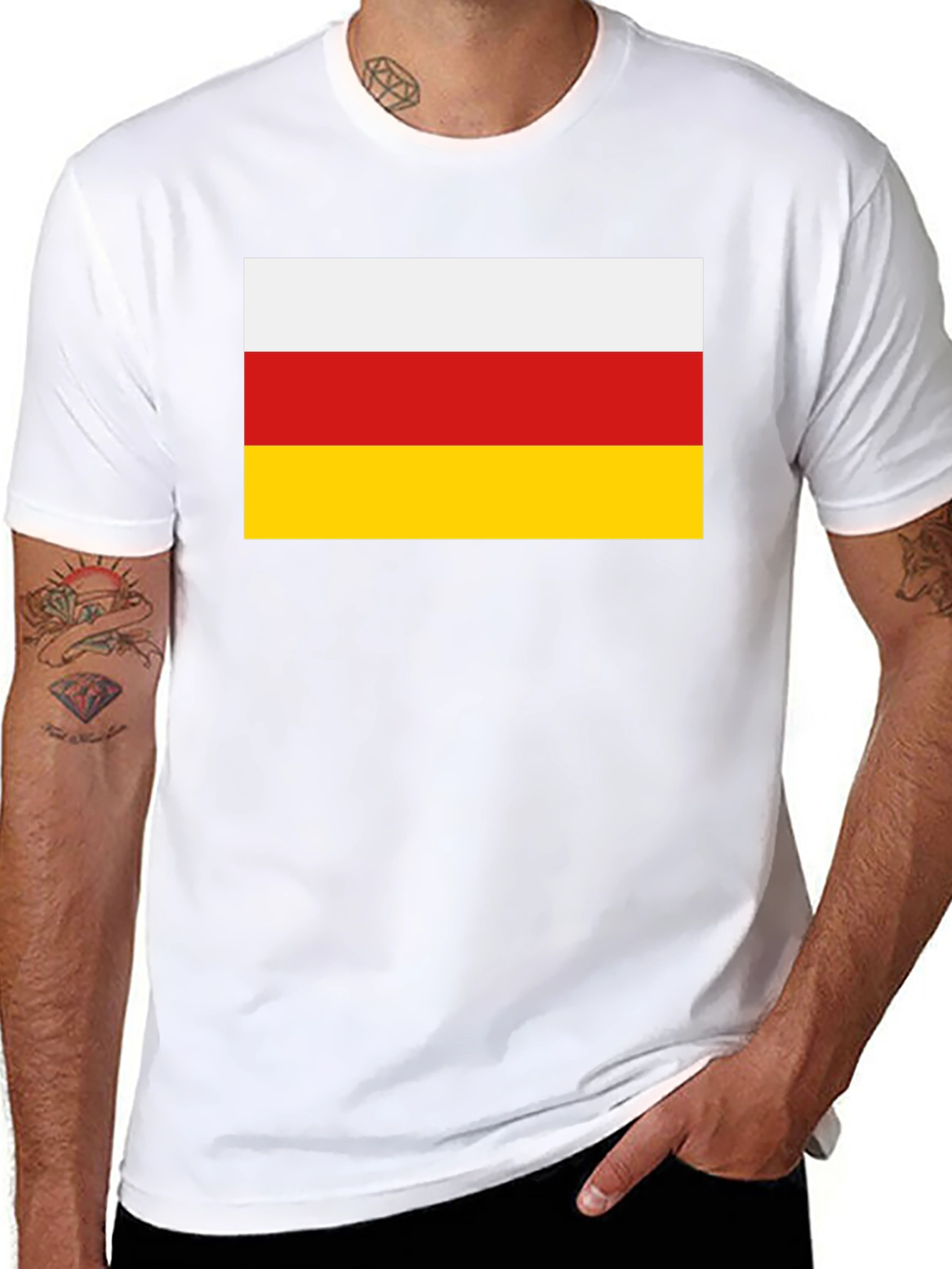 South Ossetia Flag Graphic T-Shirt
