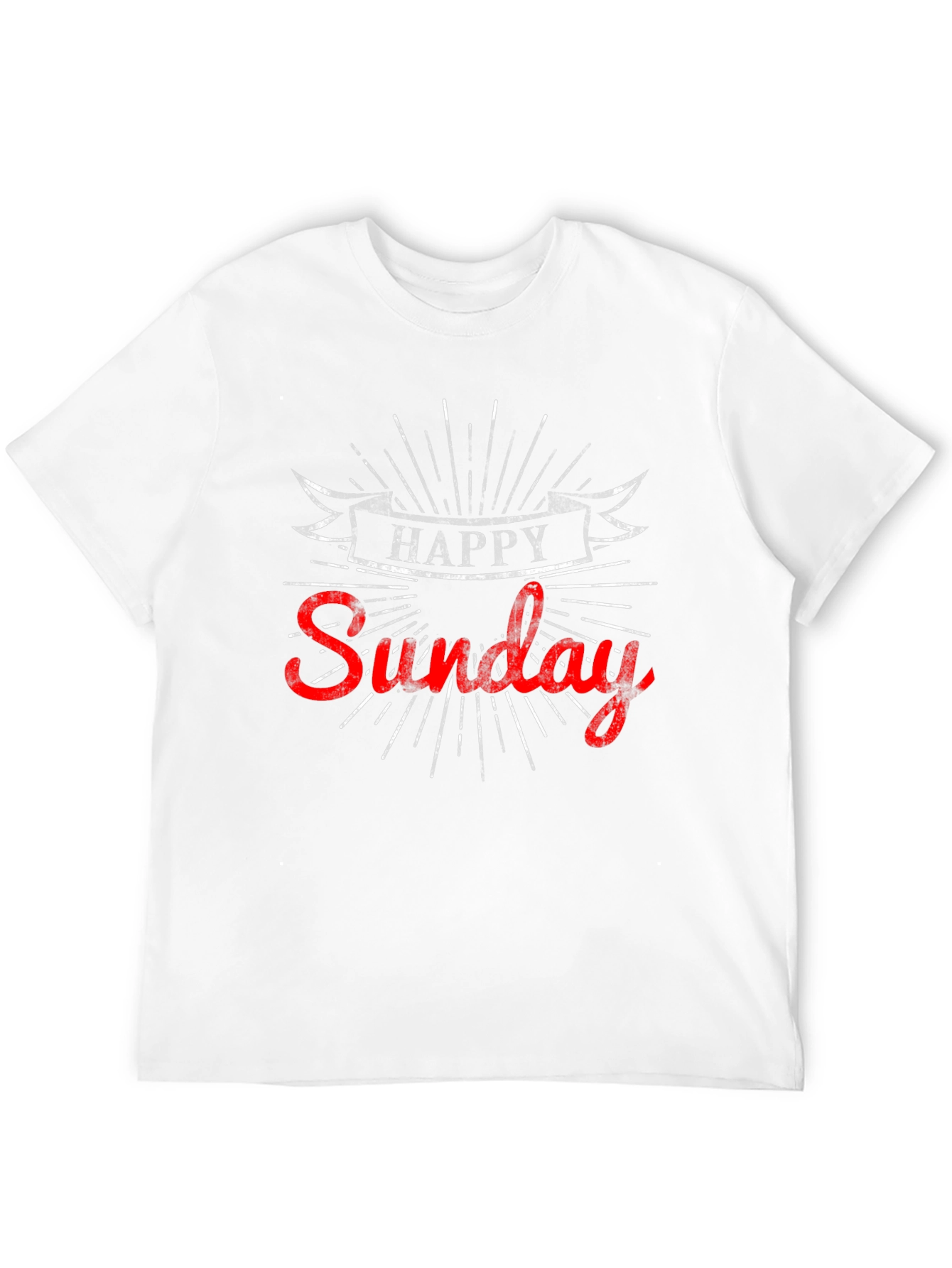 Happy Sunday Graphic T-Shirt - Casual Comfort