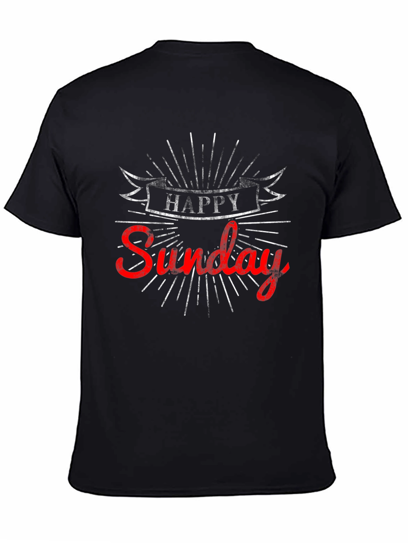 Happy Sunday Graphic T-Shirt - Casual Comfort