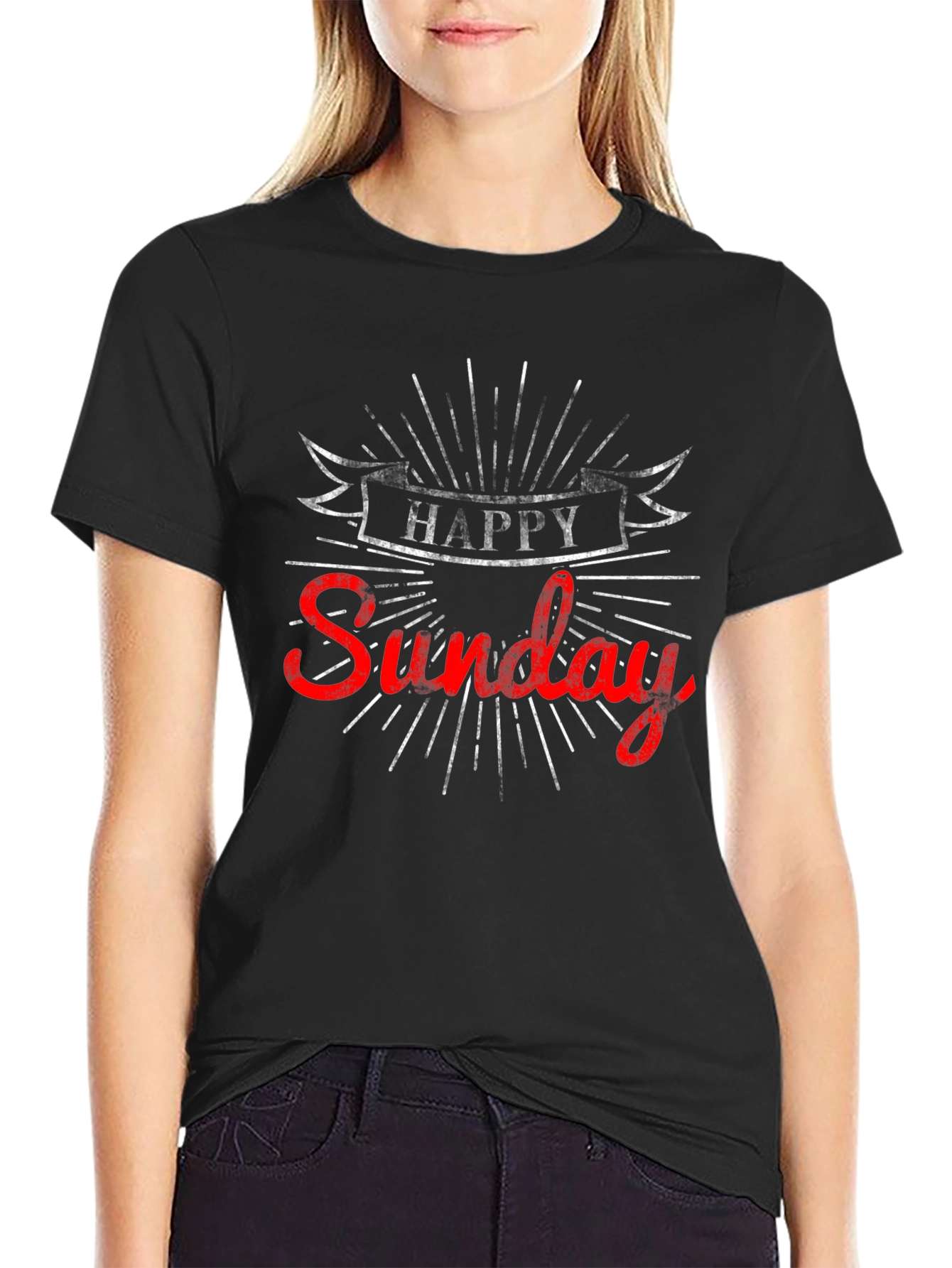Happy Sunday Graphic T-Shirt - Casual Comfort