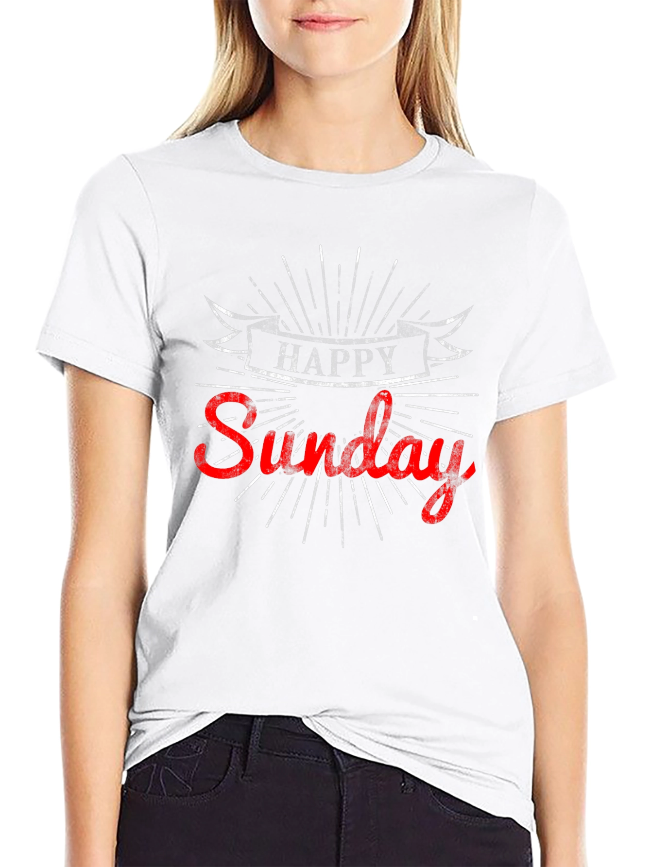 Happy Sunday Graphic T-Shirt - Casual Comfort