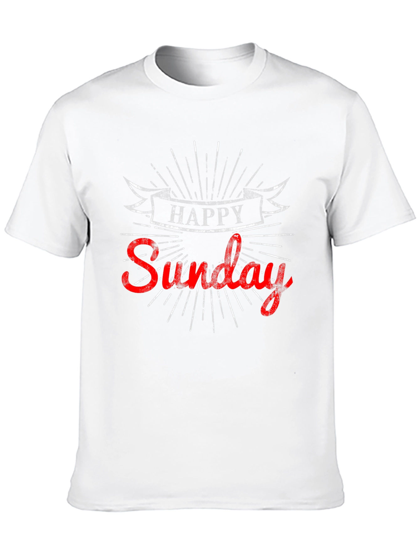 Happy Sunday Graphic T-Shirt - Casual Comfort