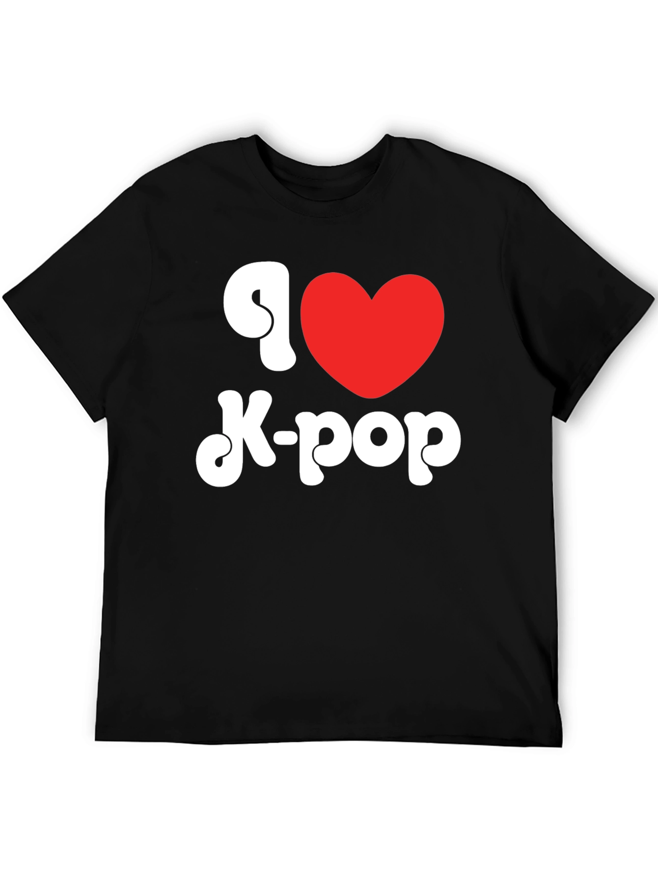 I Heart K-Pop Graphic Tee - Black