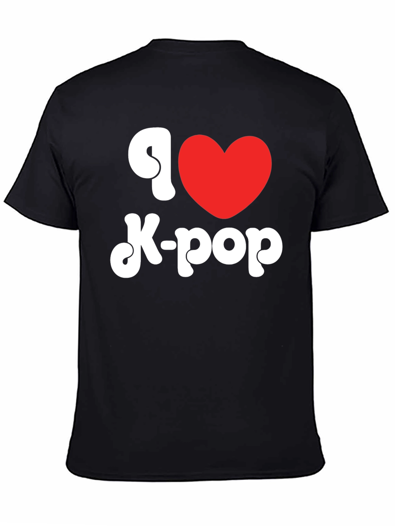 I Heart K-Pop Graphic Tee - Black