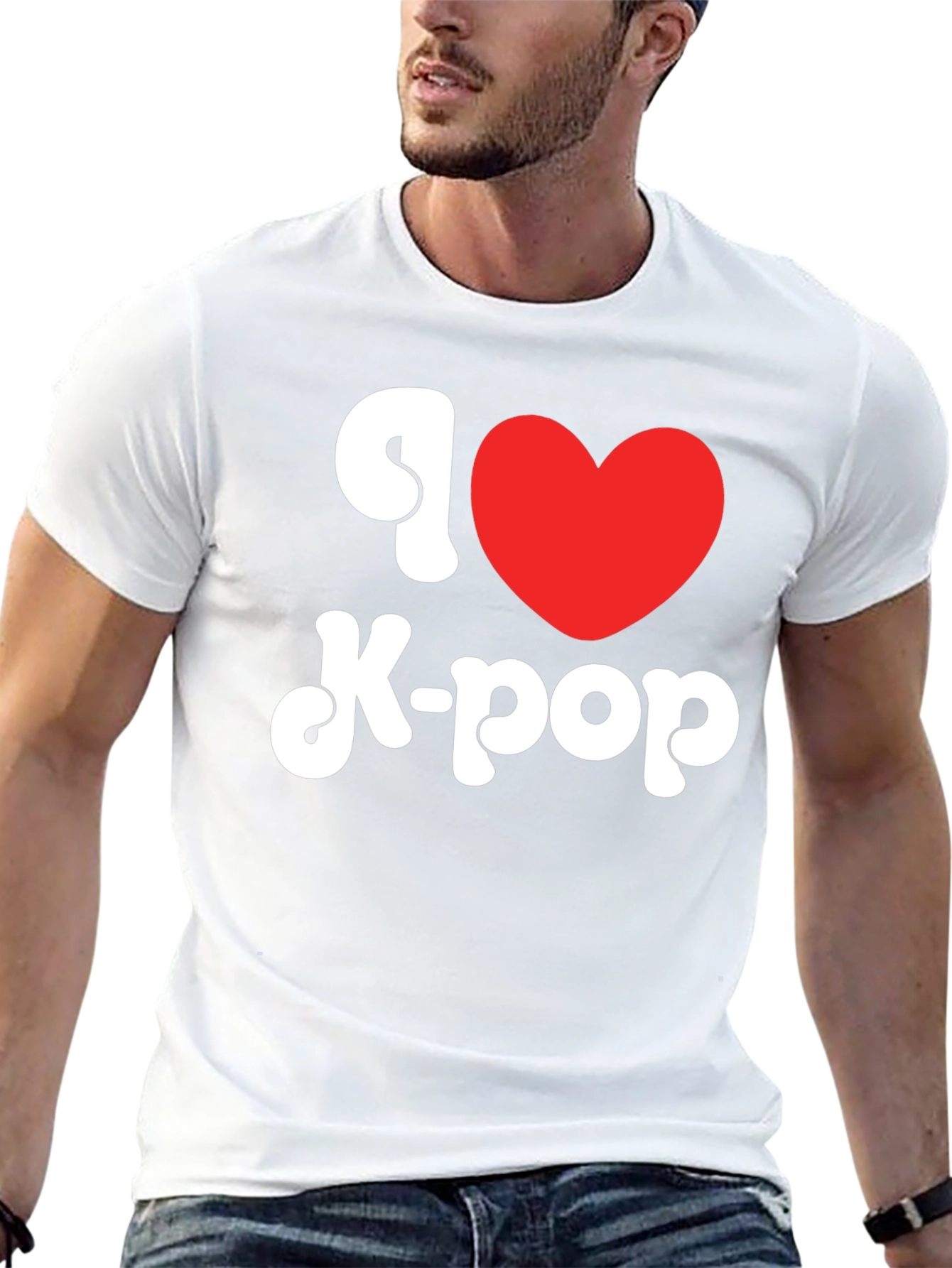 I Heart K-Pop Graphic Tee - Black