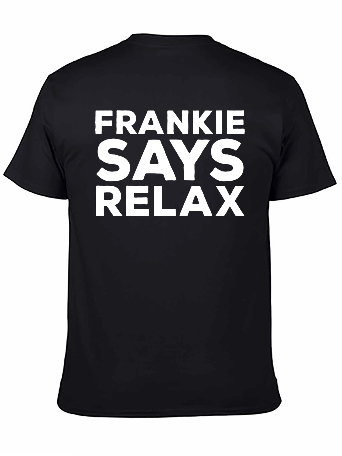 Frankie Says Relax Graphic Tee - Classic Black T-Shirt