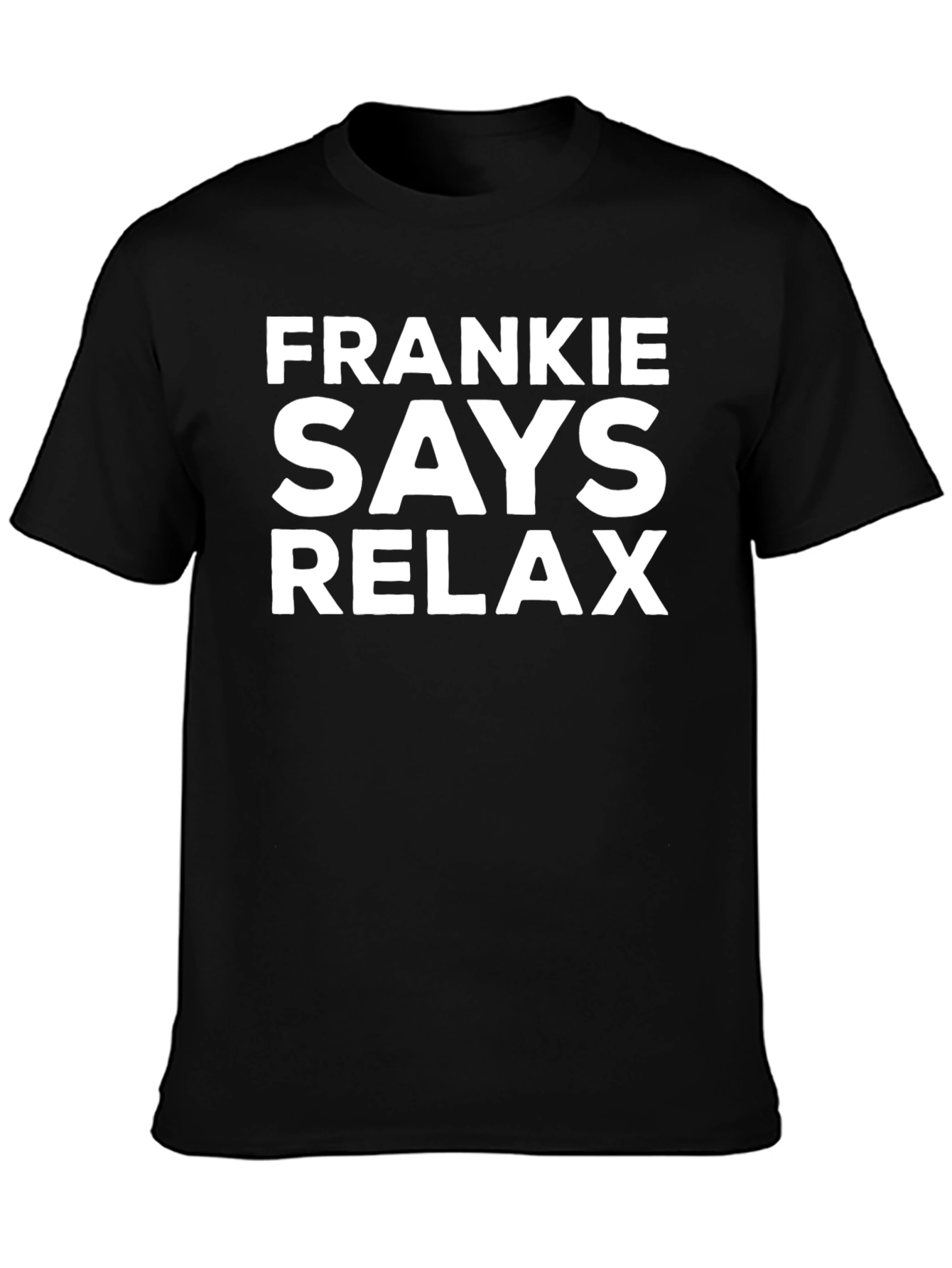 Frankie Says Relax Graphic Tee - Classic Black T-Shirt