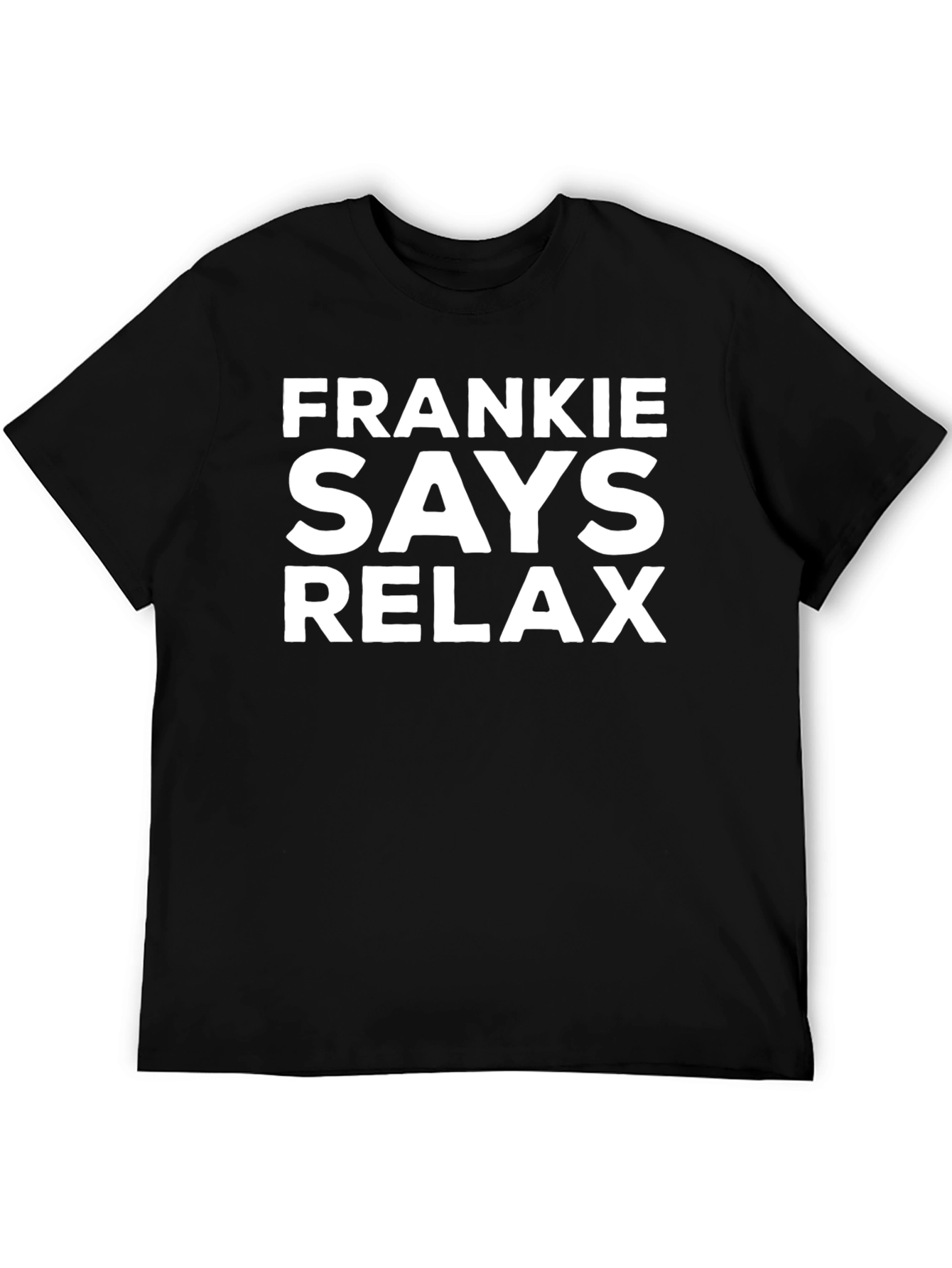 Frankie Says Relax Graphic Tee - Classic Black T-Shirt
