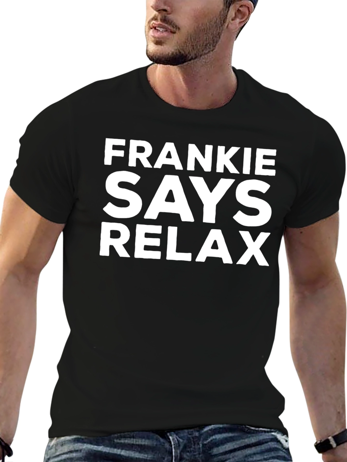 Frankie Says Relax Graphic Tee - Classic Black T-Shirt