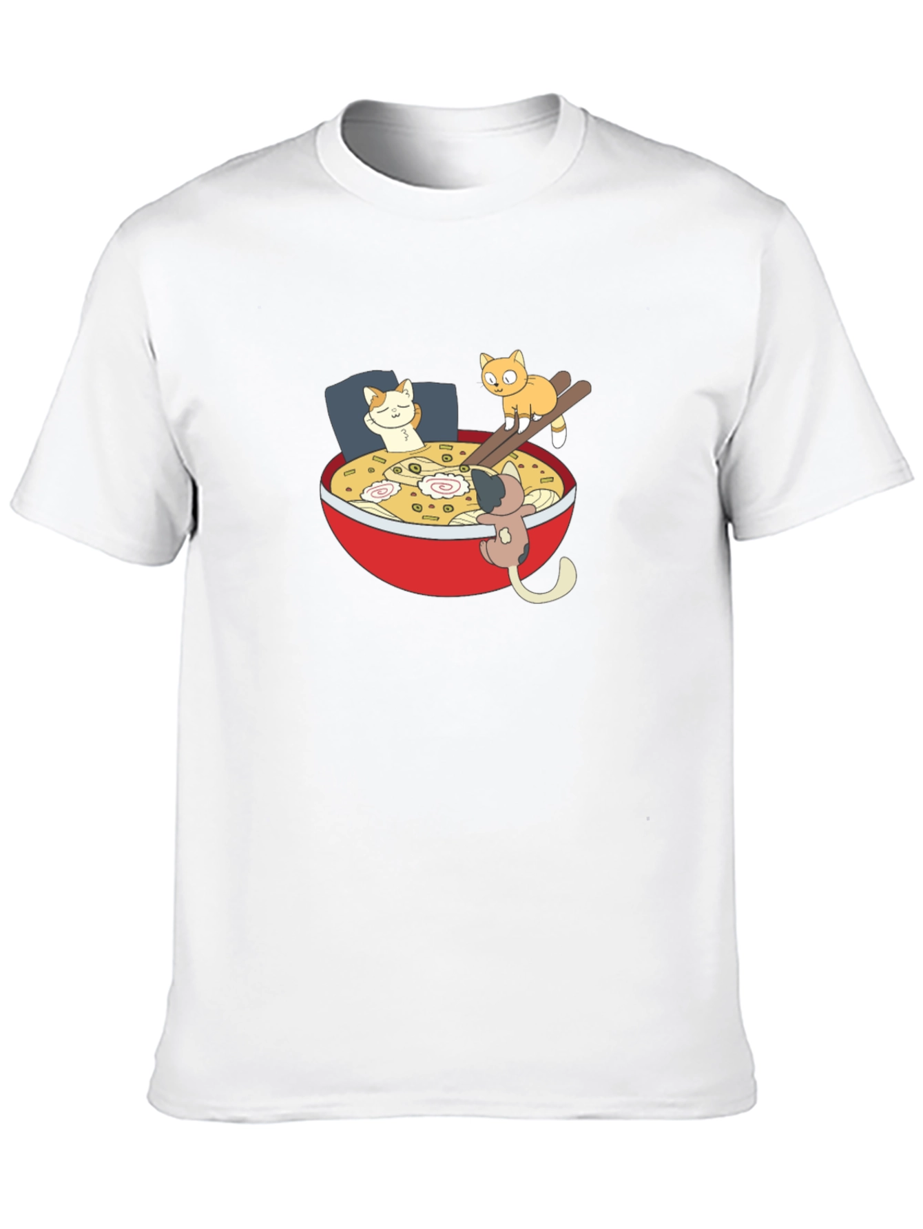 Ramen Cat Black T-Shirt