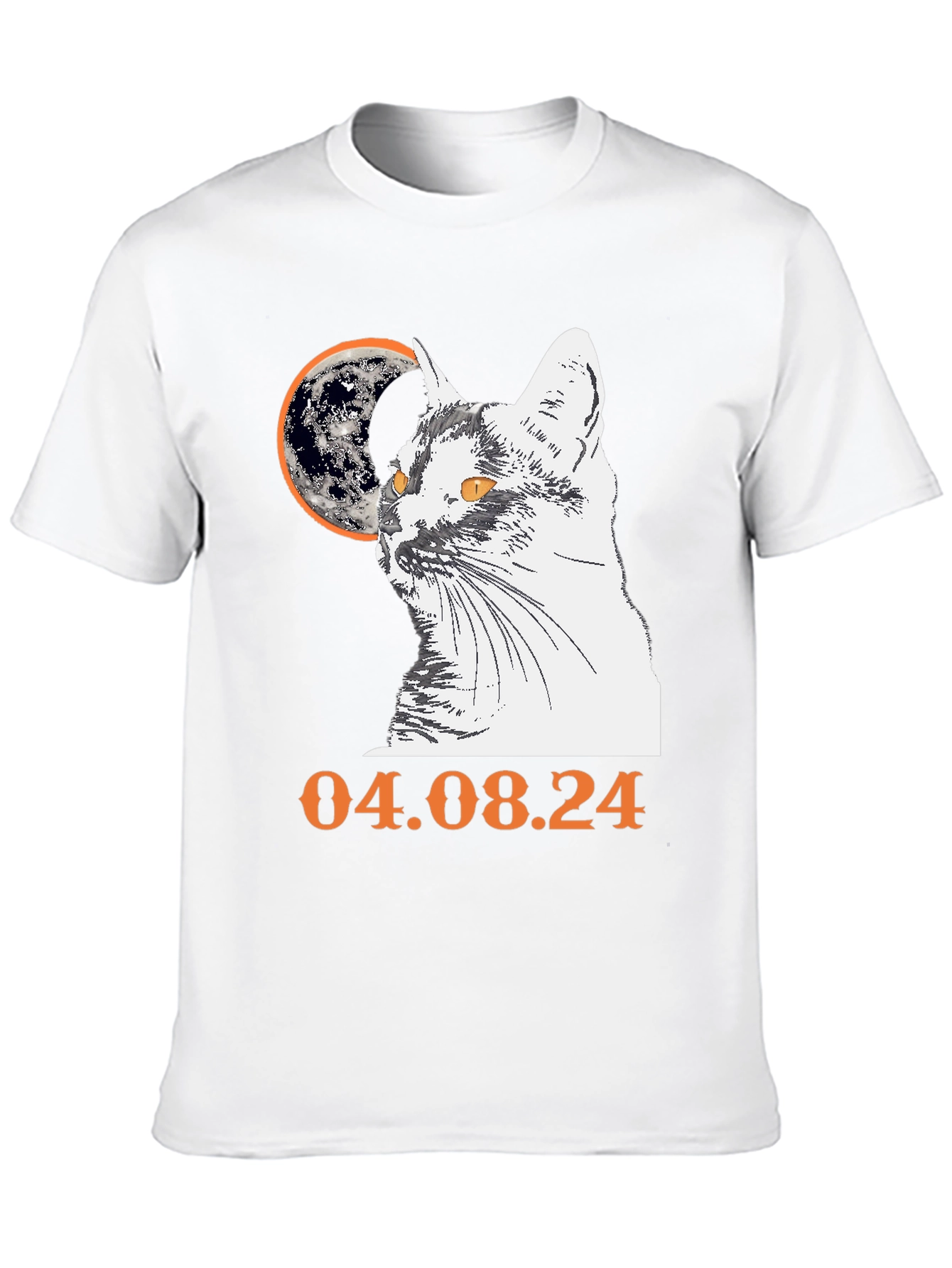 Cat and Moon Graphic Tee - 04.08.24 Design