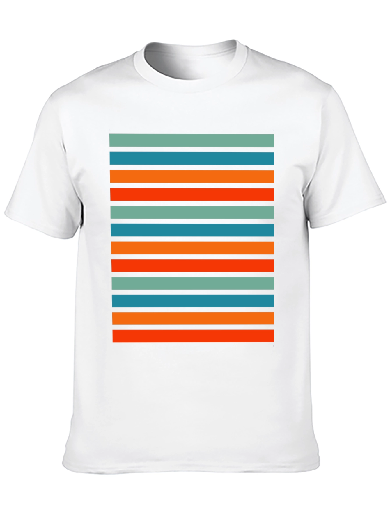 Retro Stripe Graphic T-Shirt