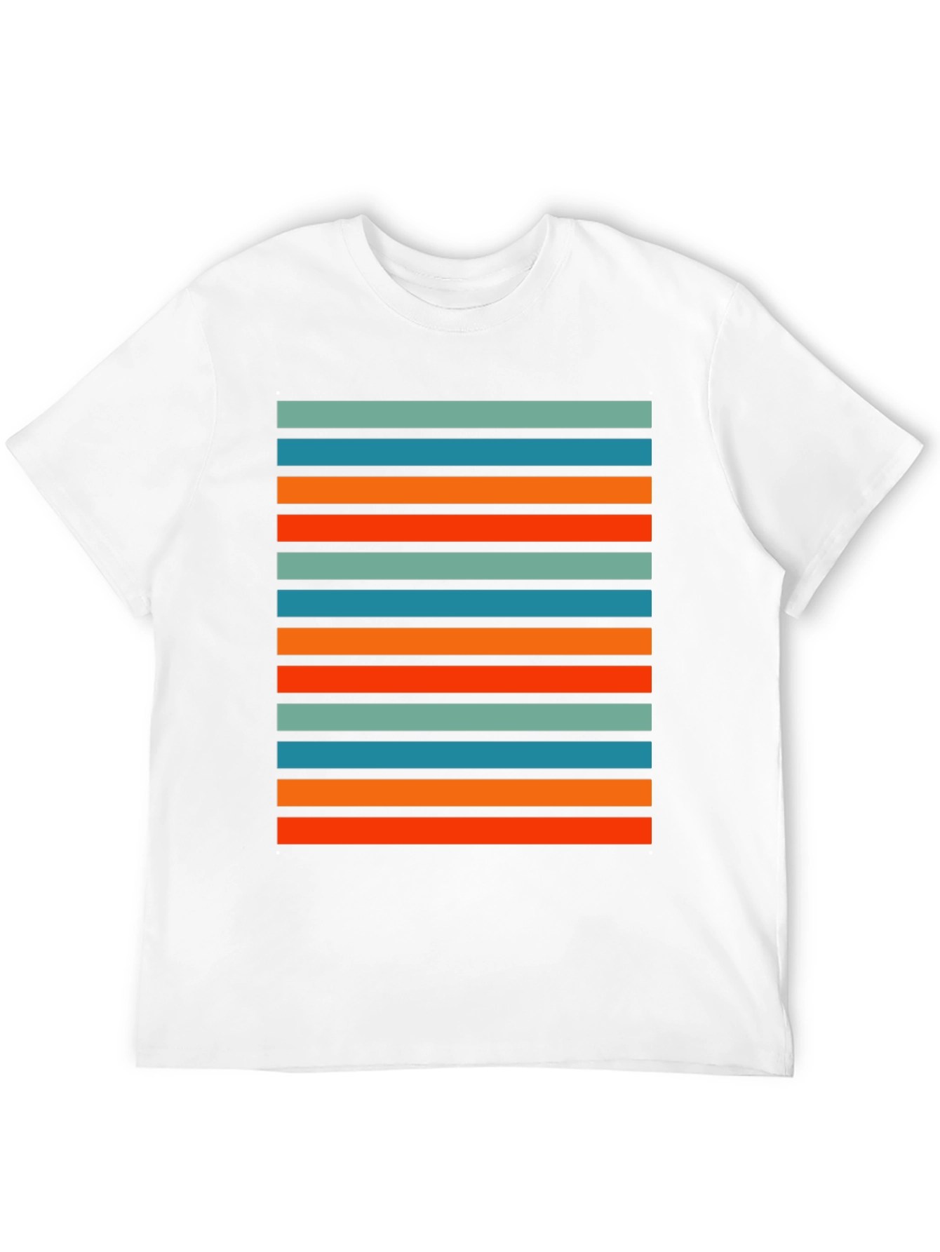 Retro Stripe Graphic T-Shirt