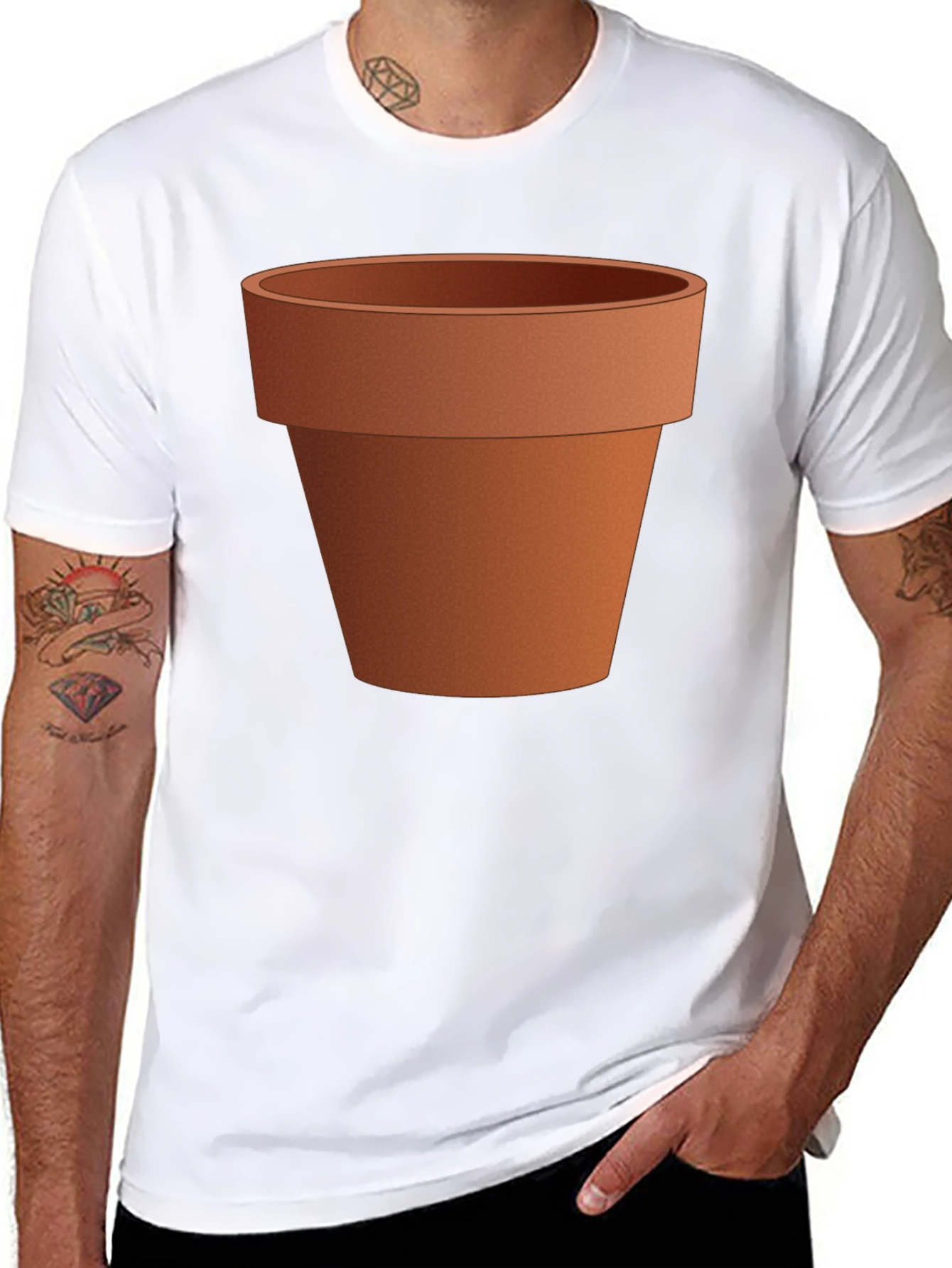 Novelty Flower Pot Graphic Tee - Unisex