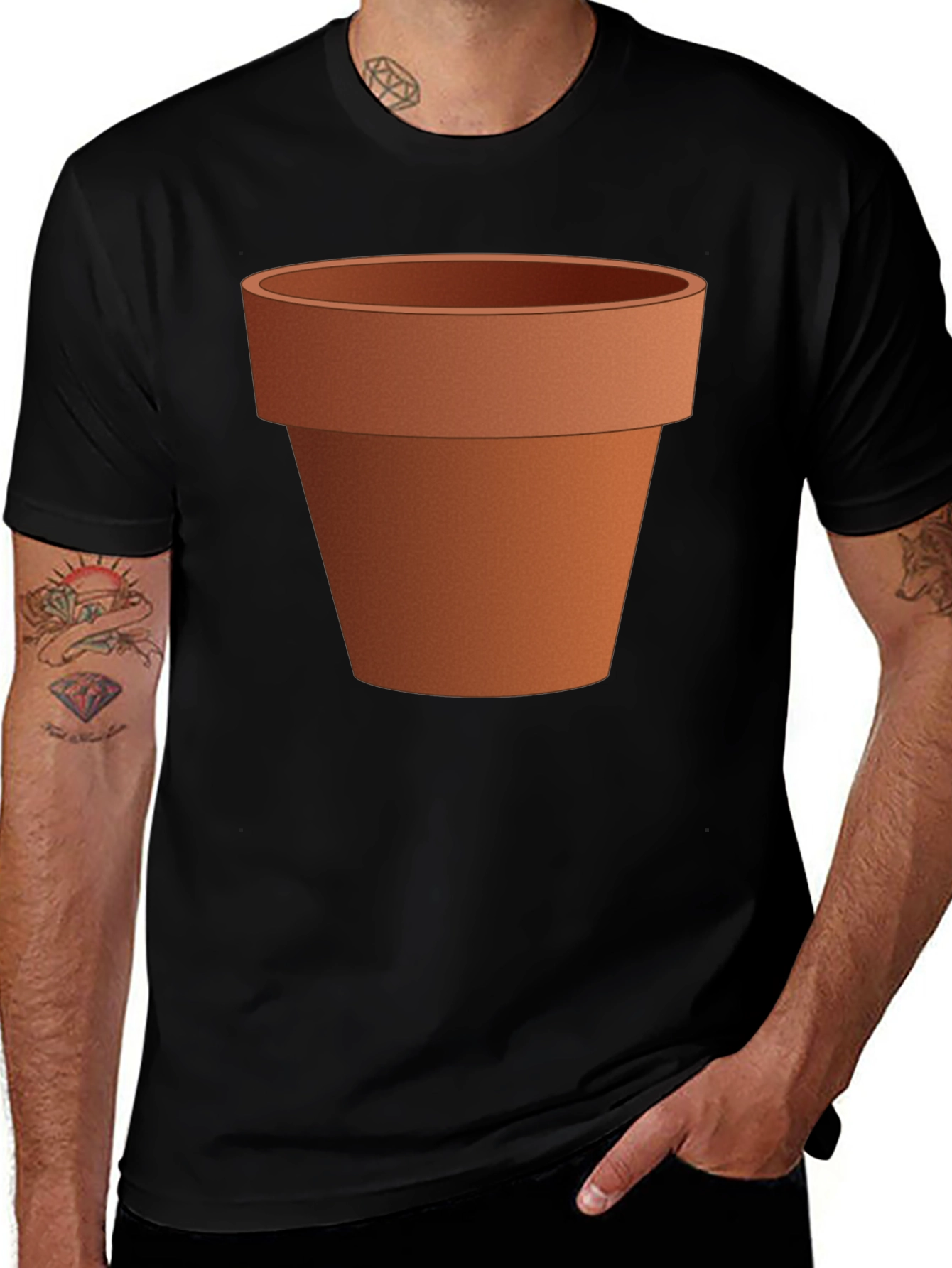 Novelty Flower Pot Graphic Tee - Unisex