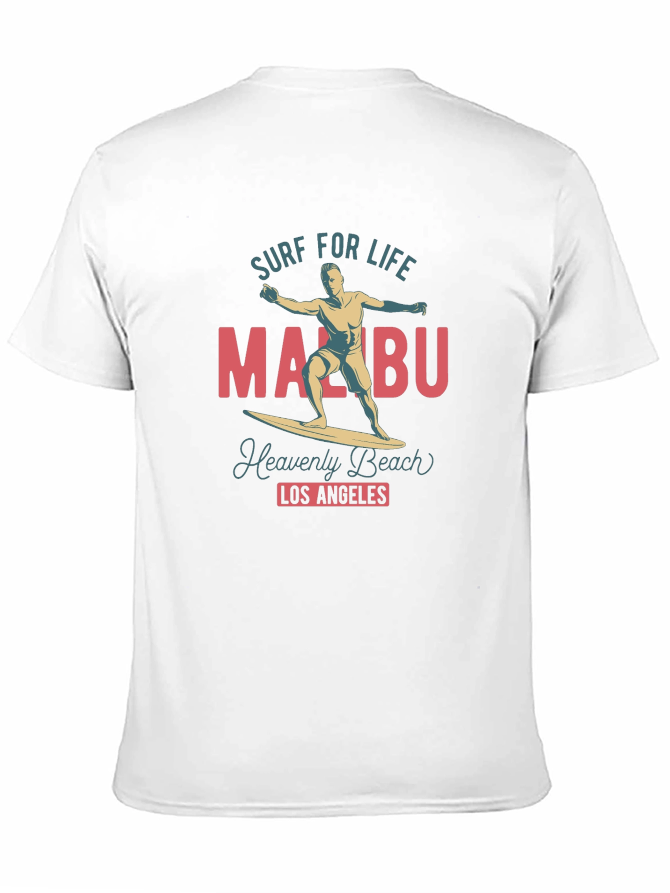 Malibu Surf T-Shirt - Heavenly Beach Los Angeles