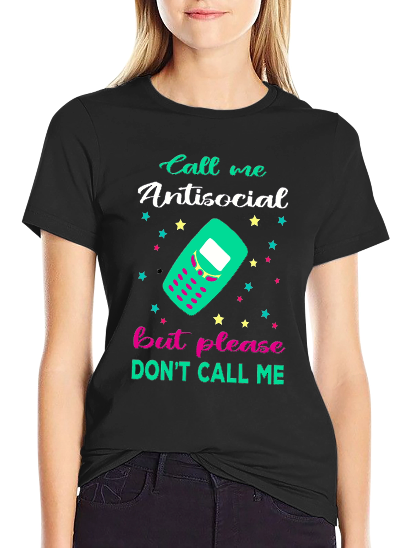 Antisocial Graphic Tee - Funny Novelty T-Shirt