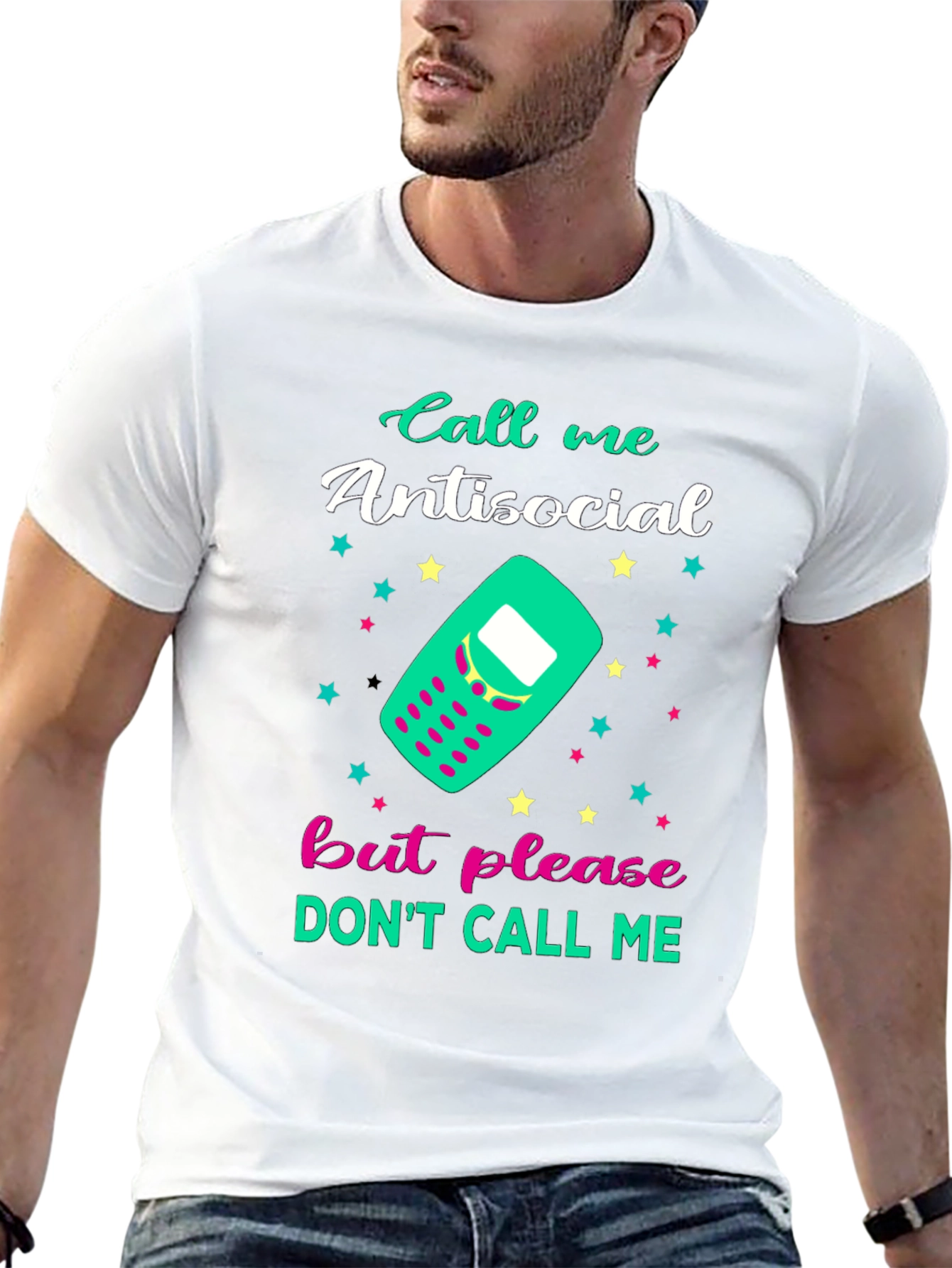 Antisocial Graphic Tee - Funny Novelty T-Shirt