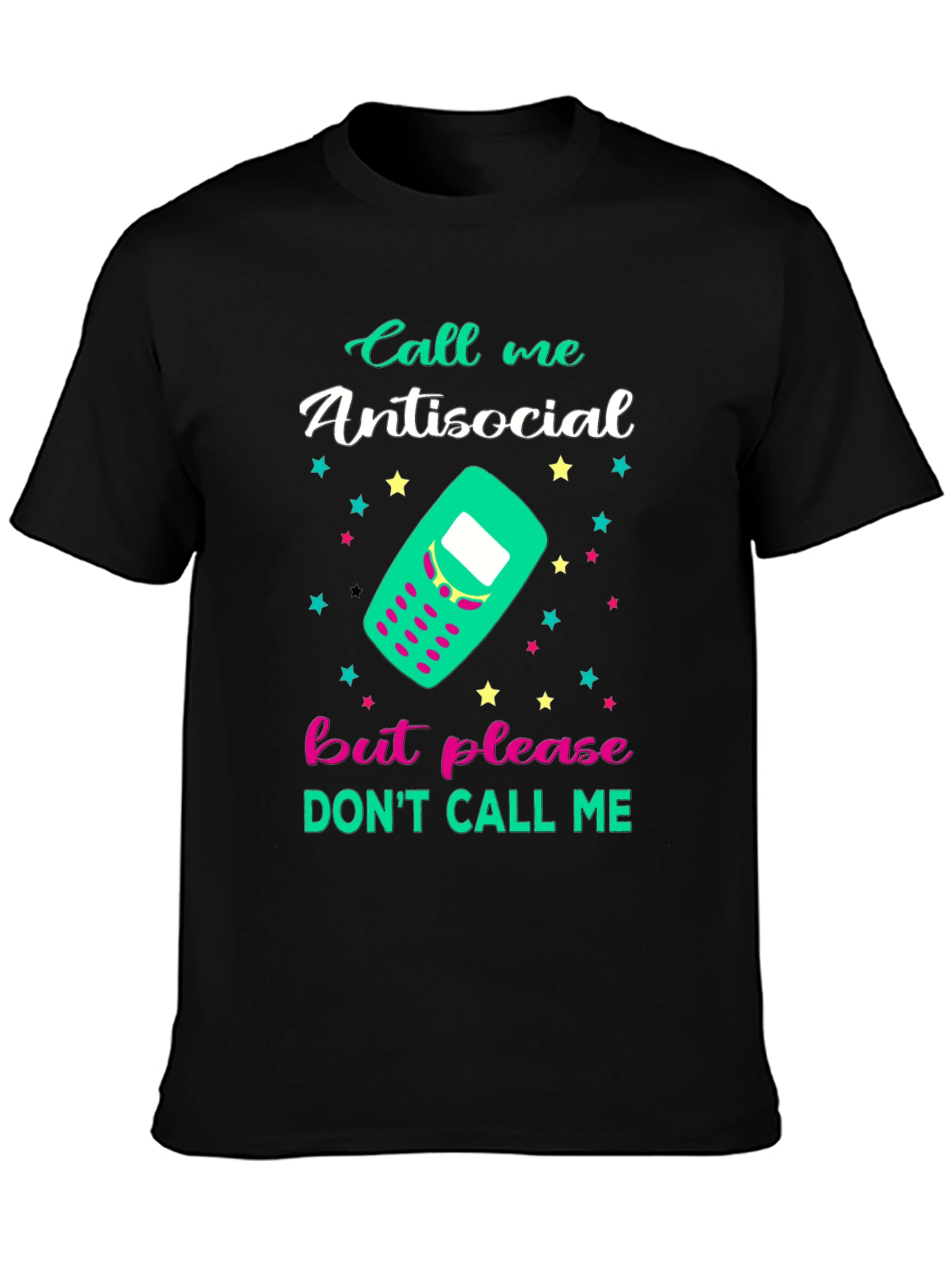 Antisocial Graphic Tee - Funny Novelty T-Shirt