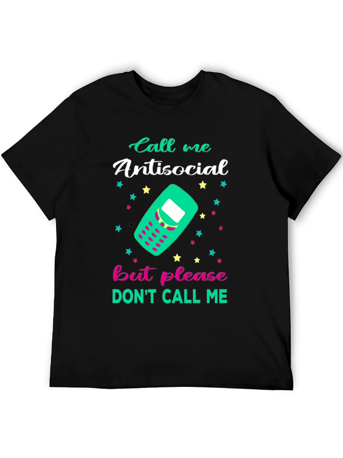 Antisocial Graphic Tee - Funny Novelty T-Shirt