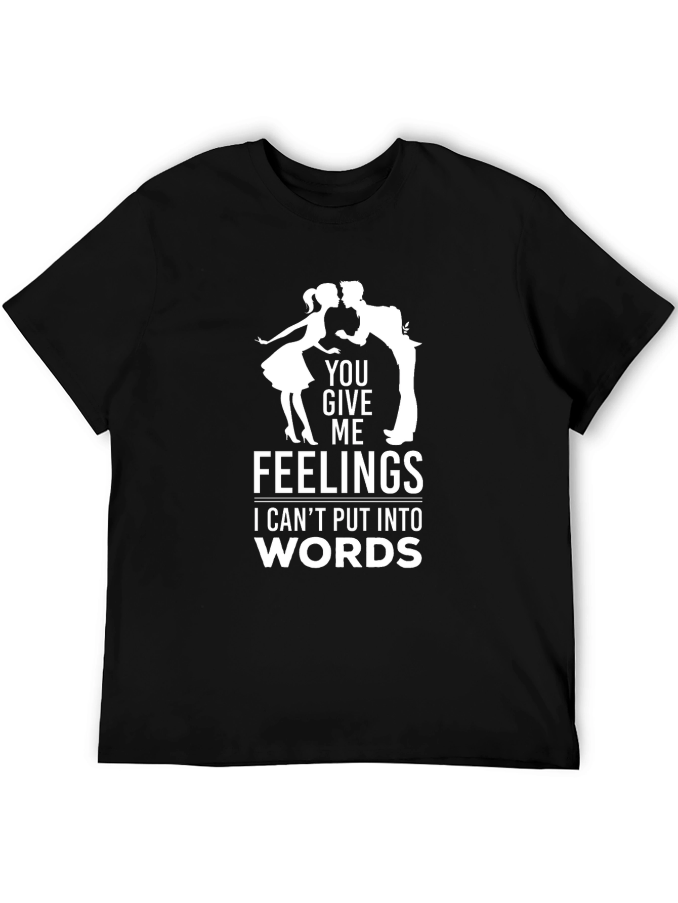 Romantic Feelings Black T-Shirt