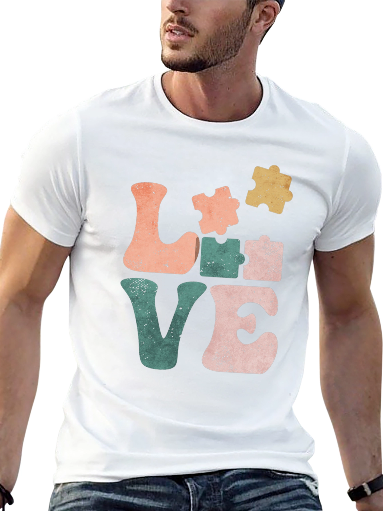 Autism Awareness Love Puzzle Piece T-Shirt
