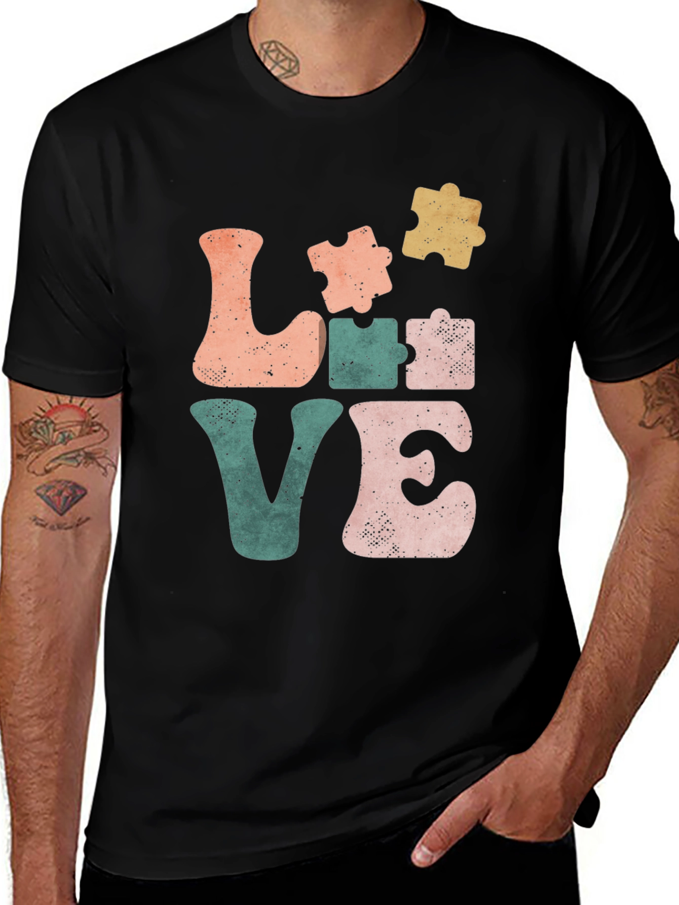 Autism Awareness Love Puzzle Piece T-Shirt