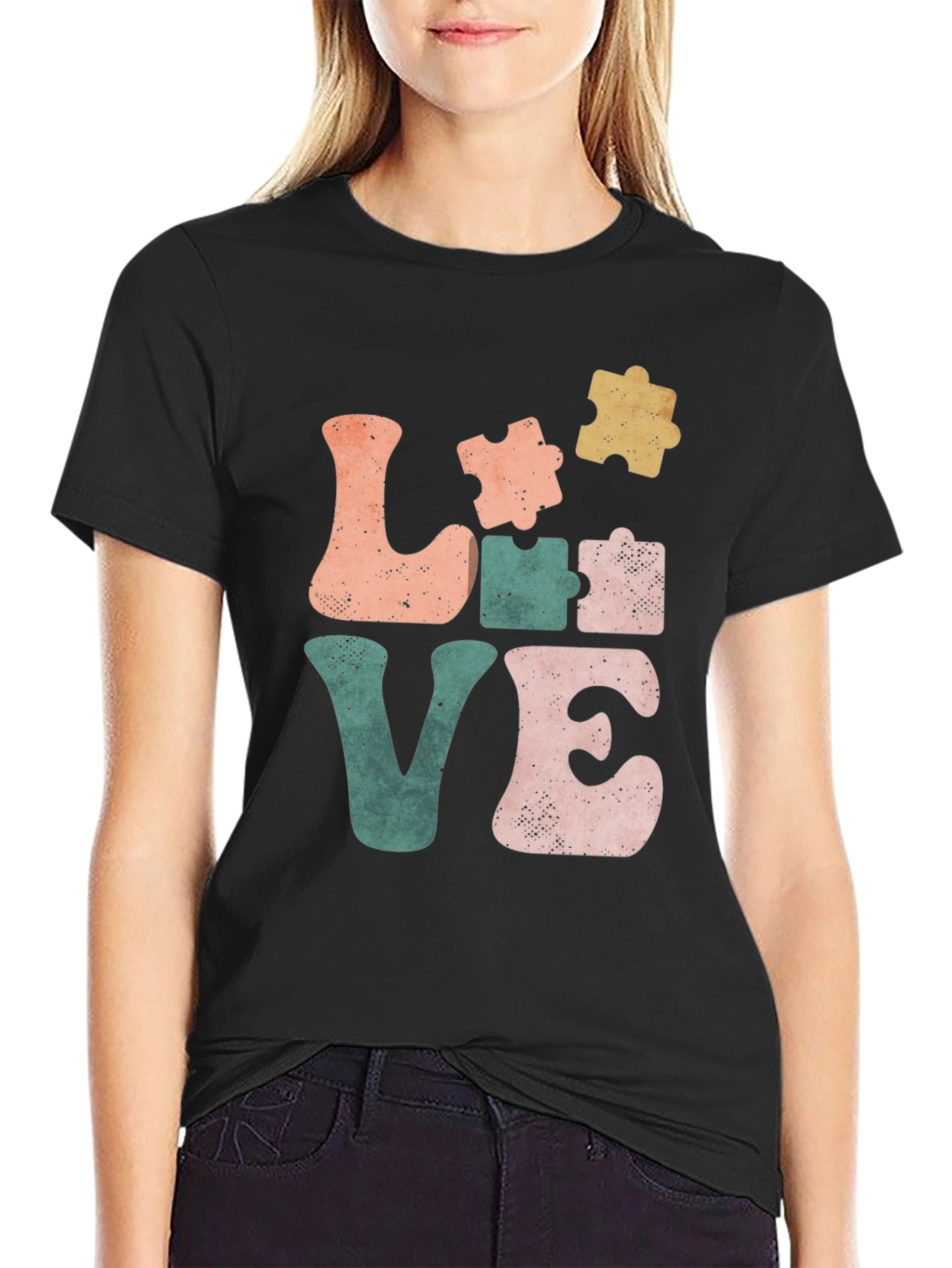 Autism Awareness Love Puzzle Piece T-Shirt