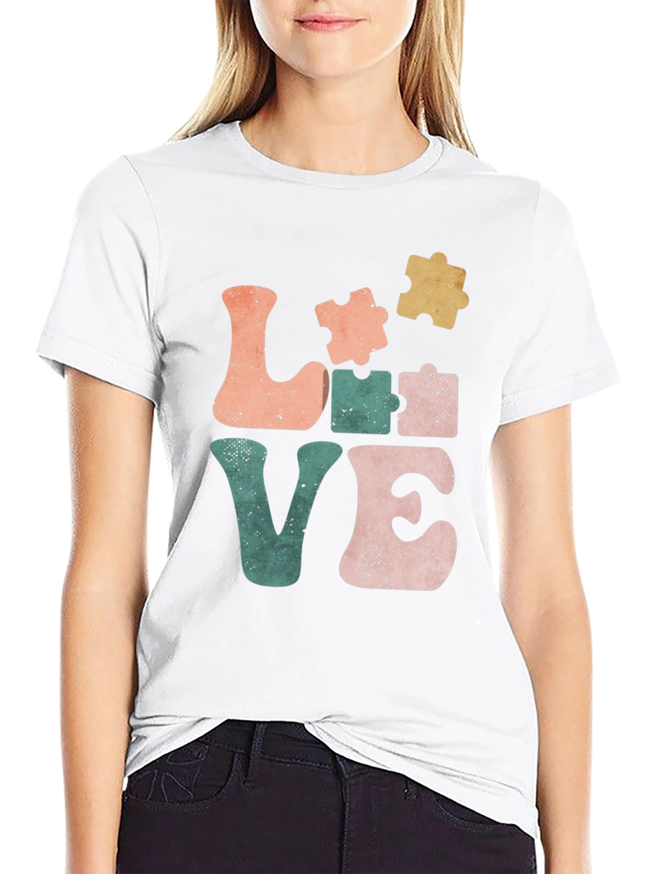Autism Awareness Love Puzzle Piece T-Shirt