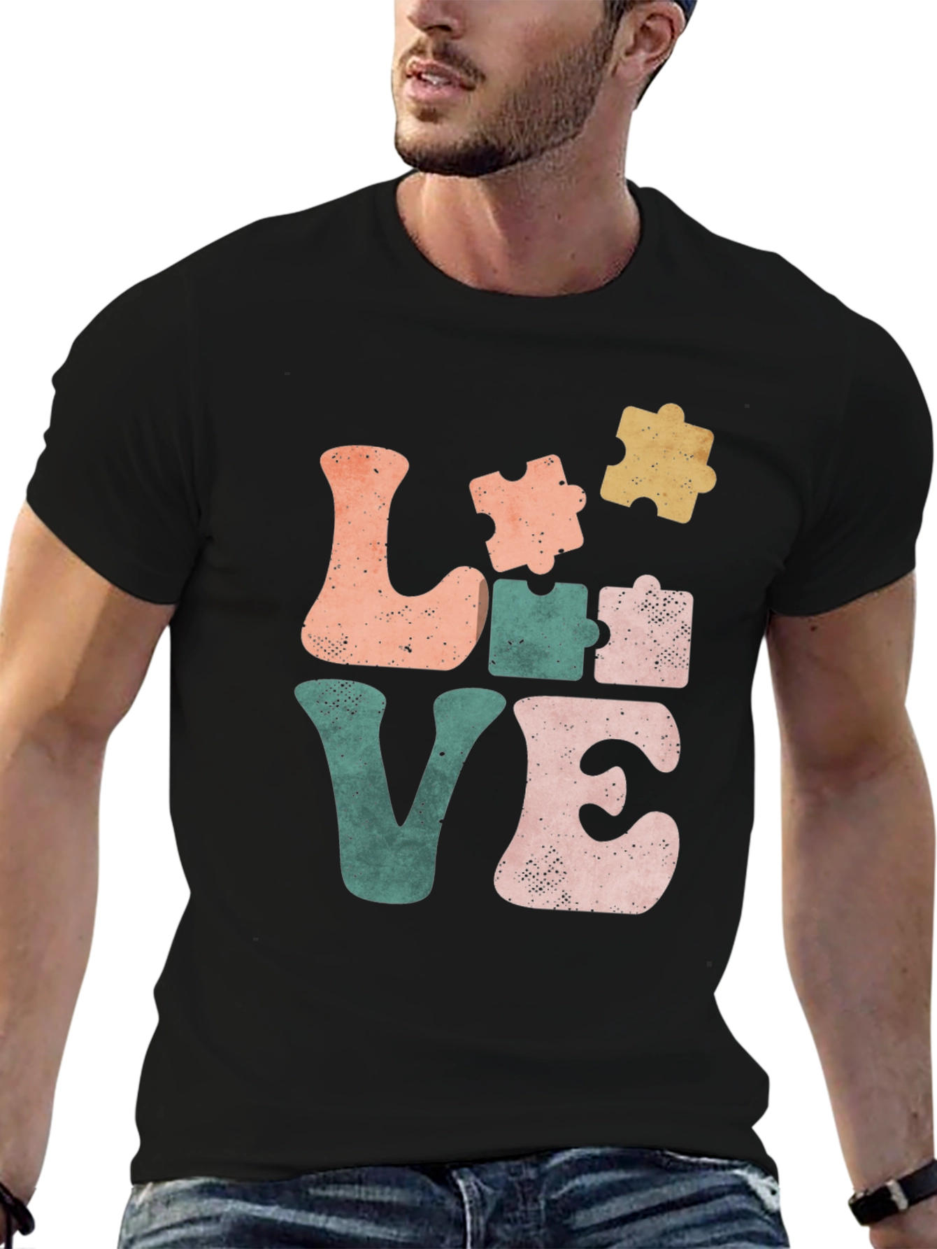 Autism Awareness Love Puzzle Piece T-Shirt