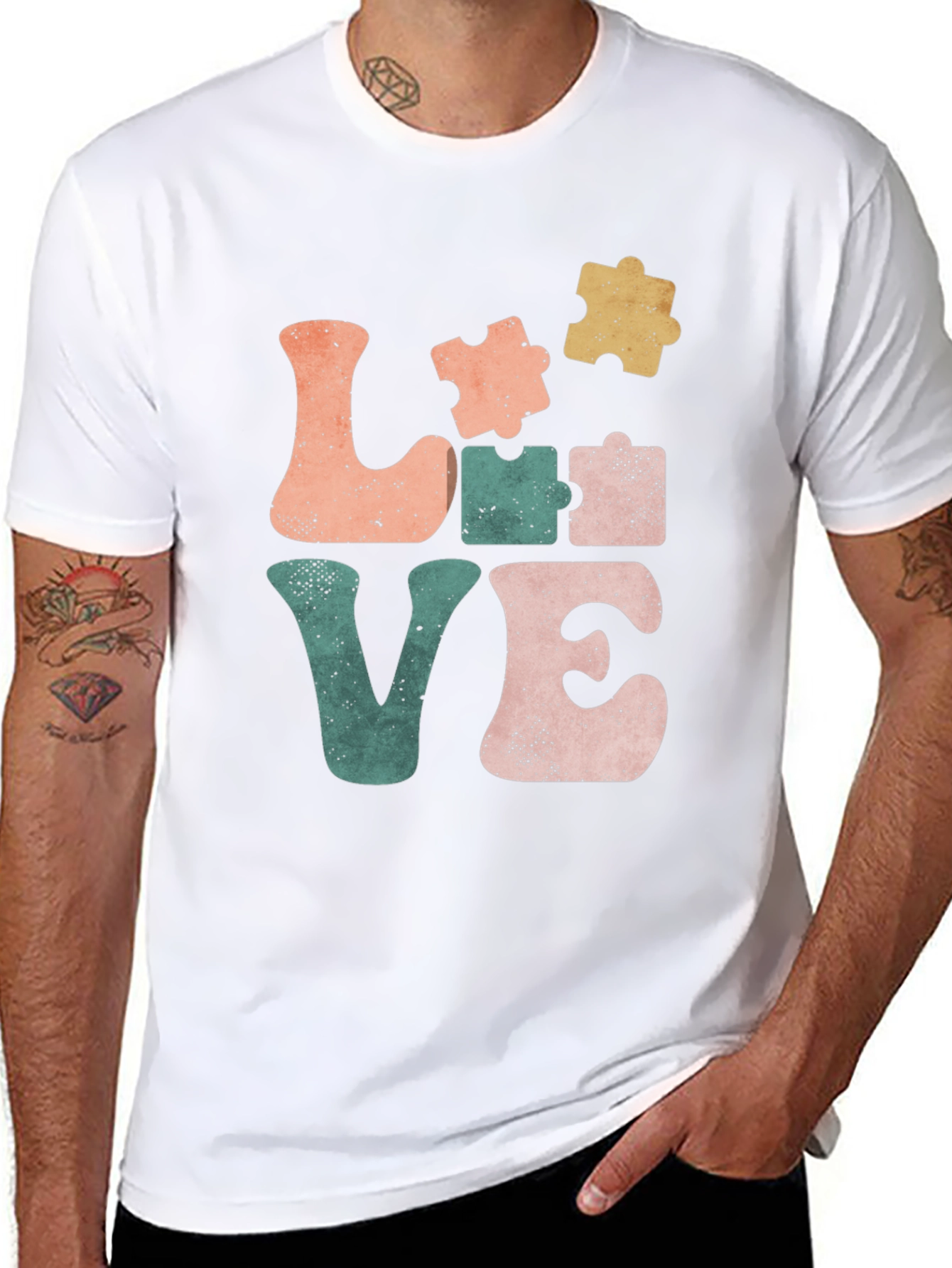 Autism Awareness Love Puzzle Piece T-Shirt
