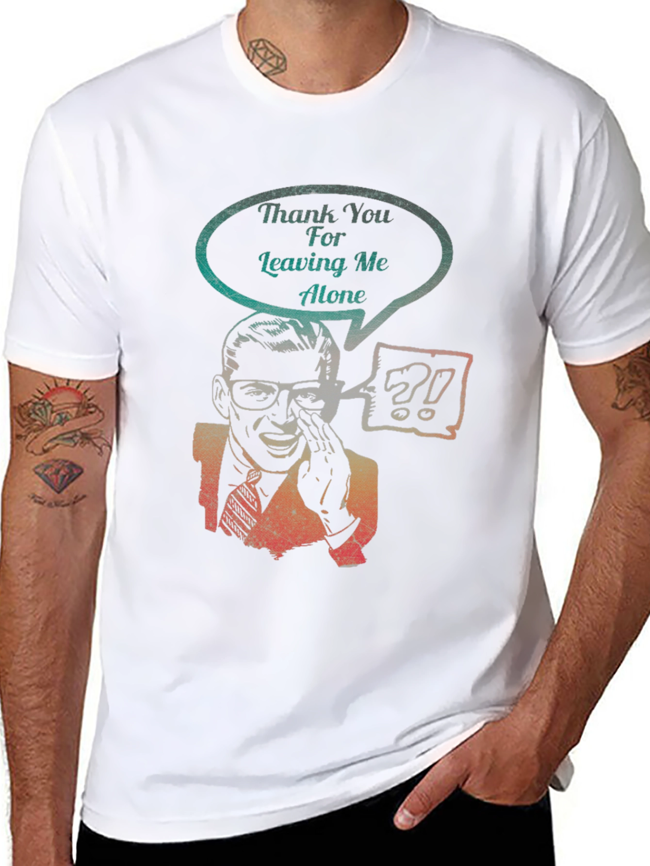 Sarcastic Graphic Tee - Leaving Me Alone