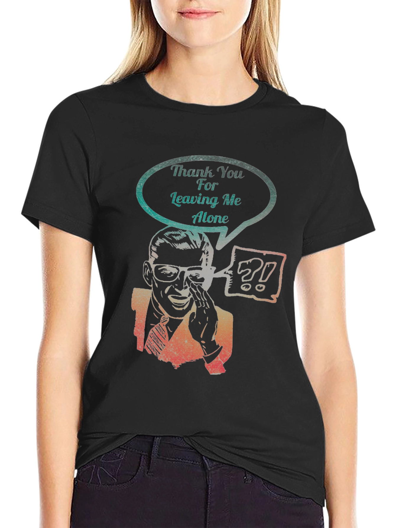 Sarcastic Graphic Tee - Leaving Me Alone