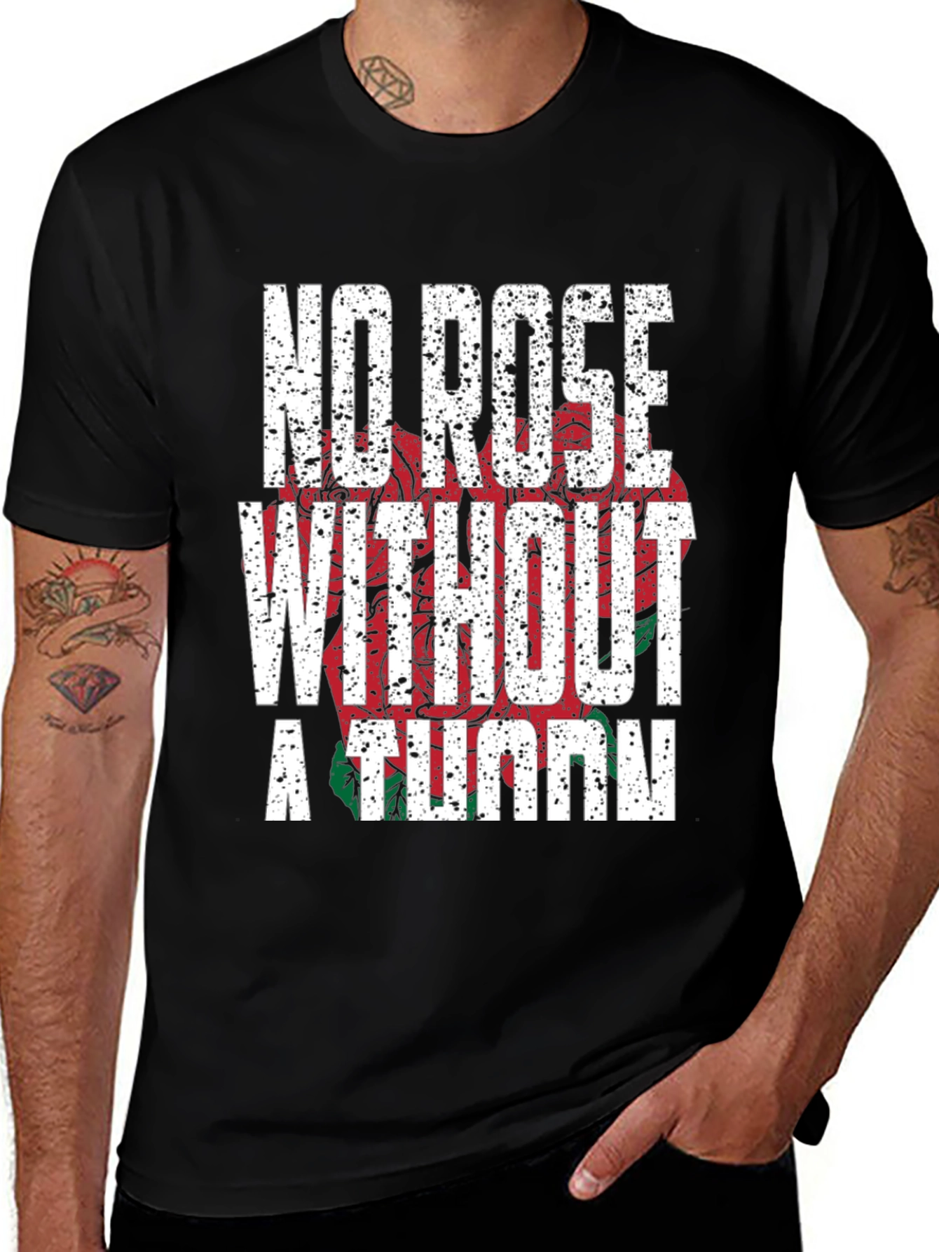 No Rose Without a Thorn Graphic T-Shirt