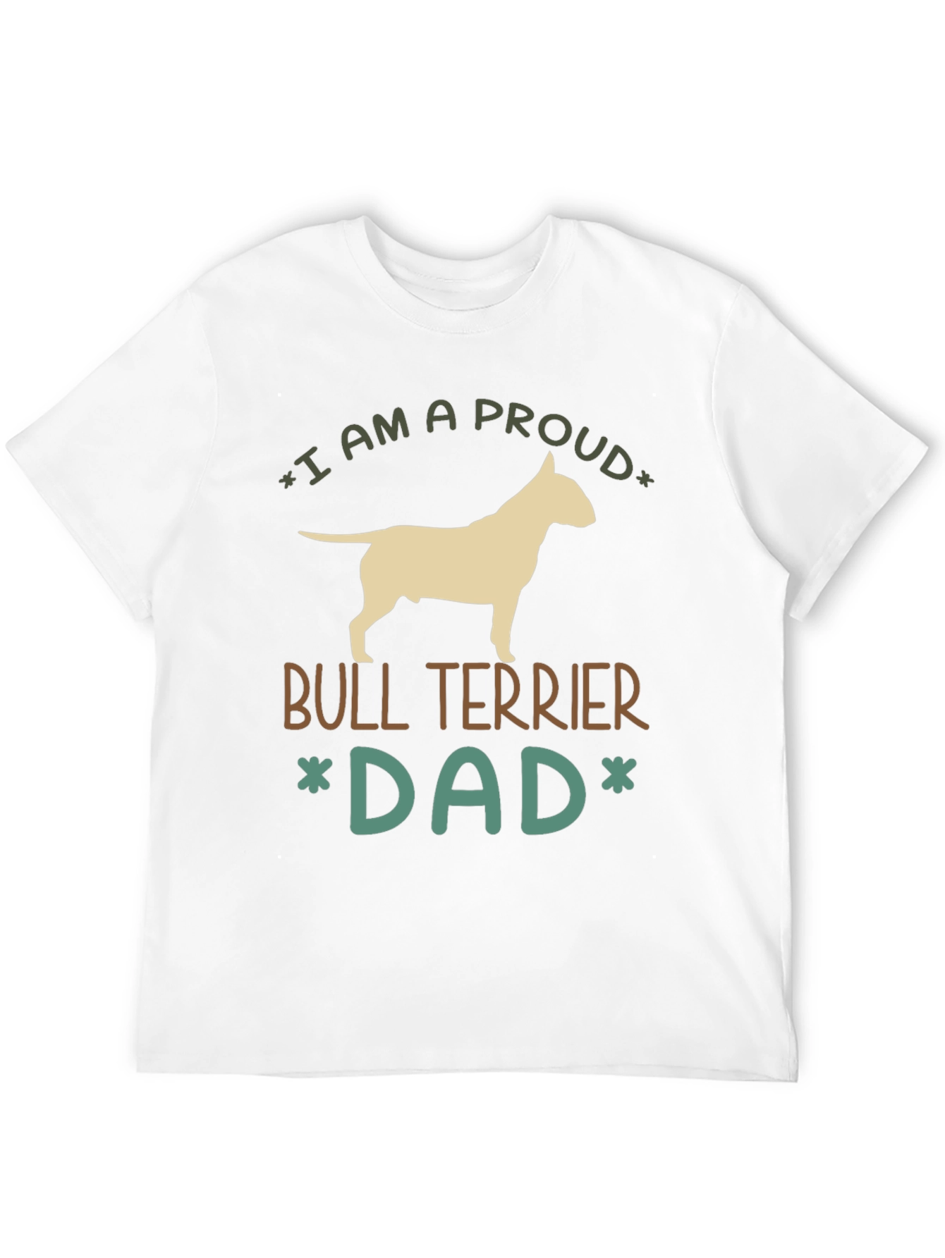 Proud Bull Terrier Dad Graphic Tee