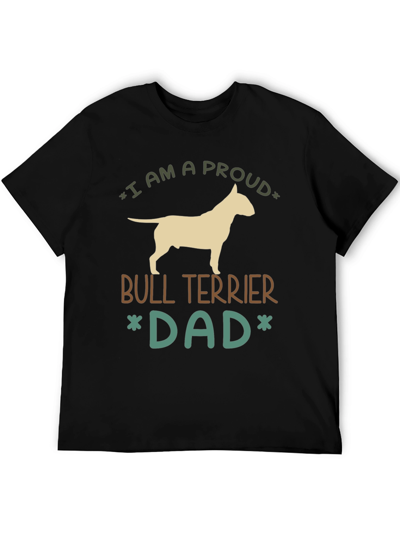 Proud Bull Terrier Dad Graphic Tee