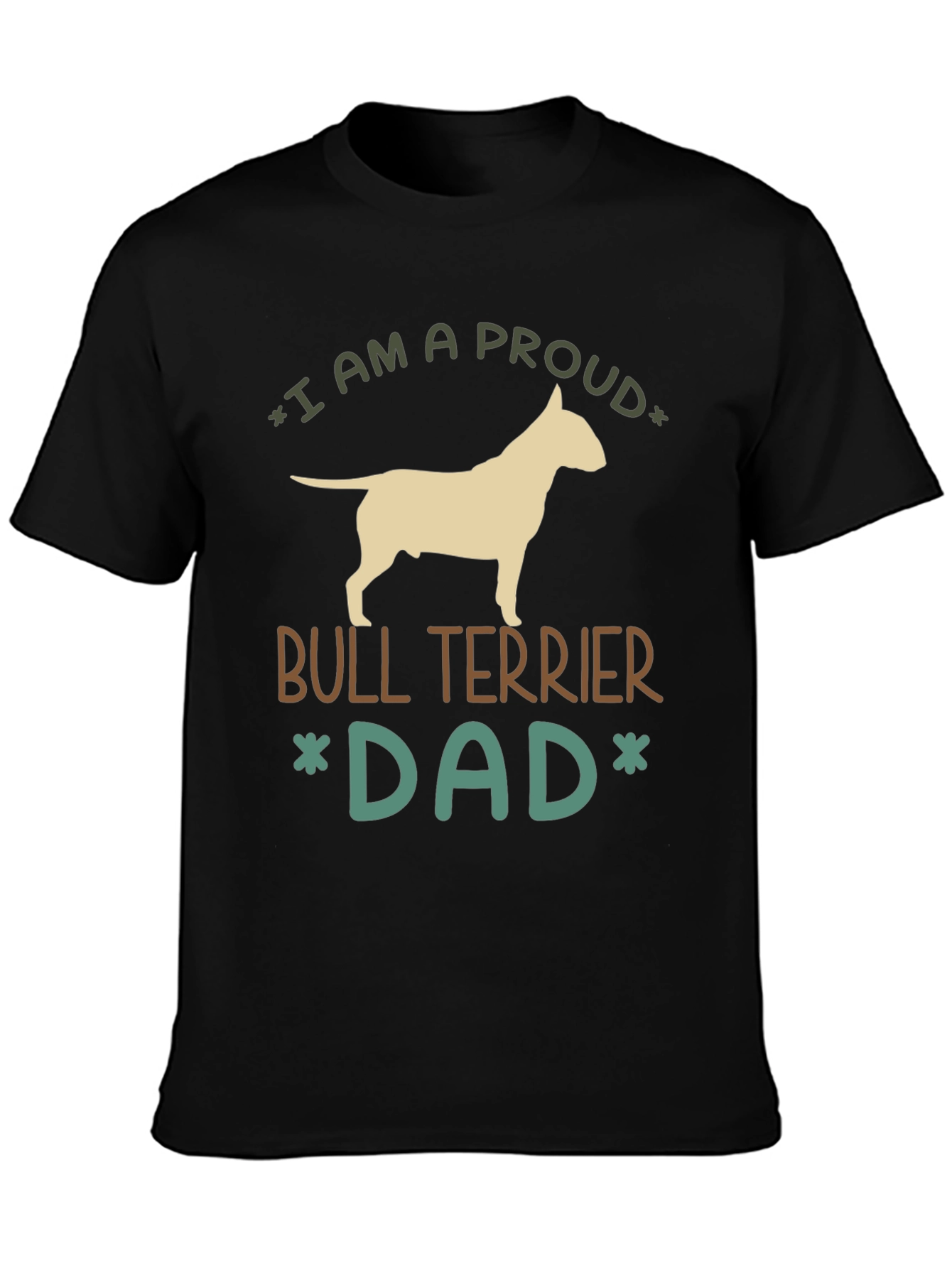 Proud Bull Terrier Dad Graphic Tee