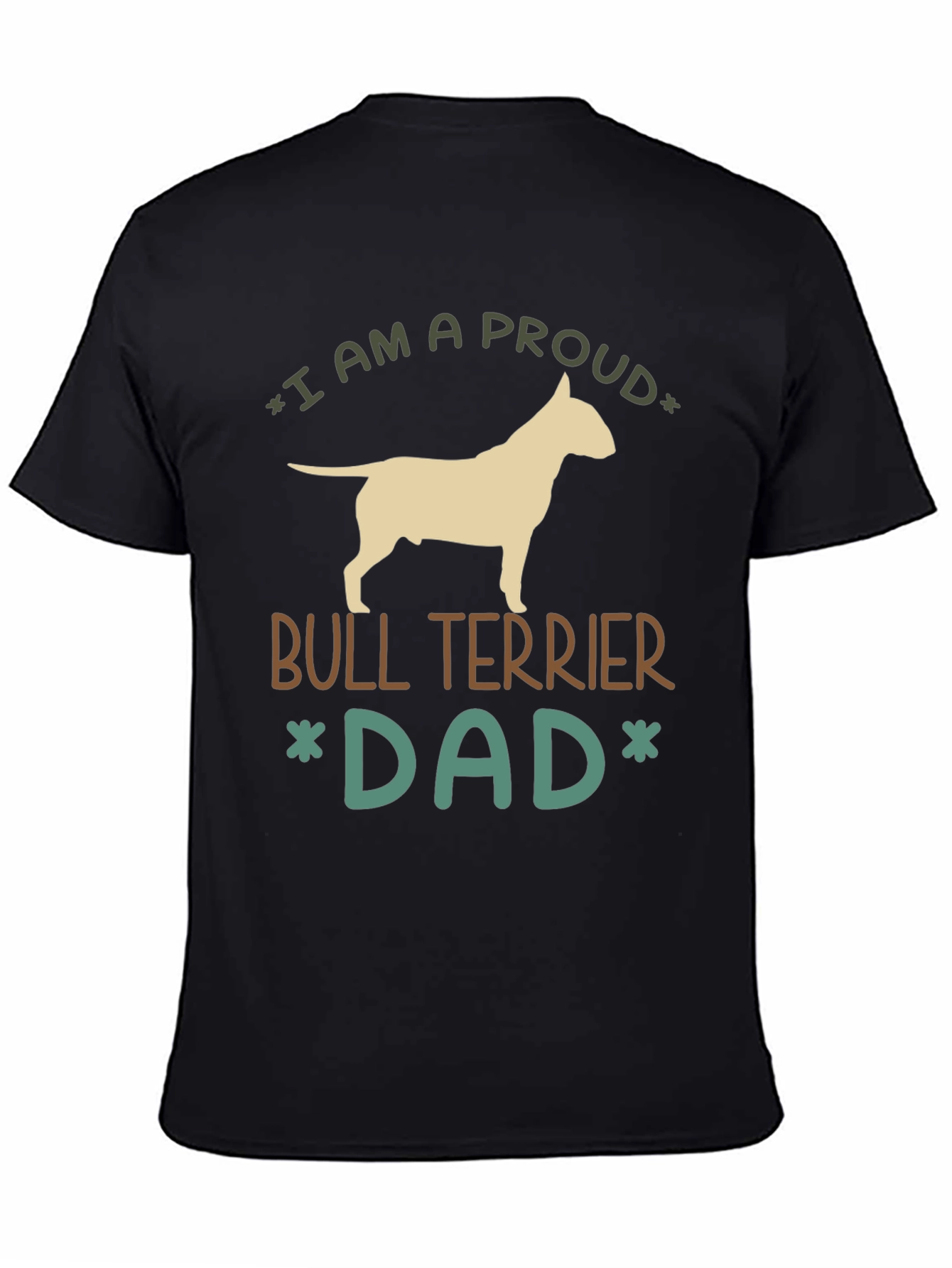 Proud Bull Terrier Dad Graphic Tee