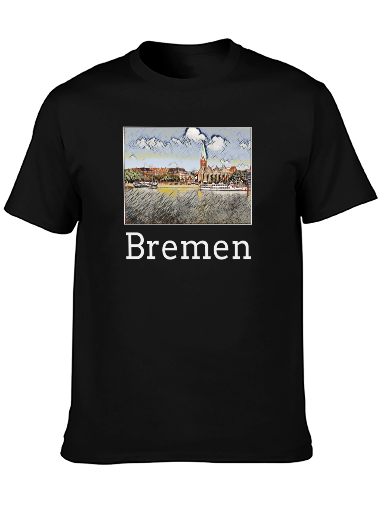 Bremen T-Shirt - Cityscape Graphic Tee