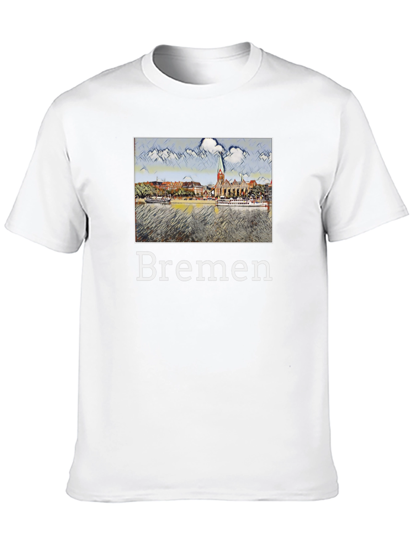 Bremen T-Shirt - Cityscape Graphic Tee