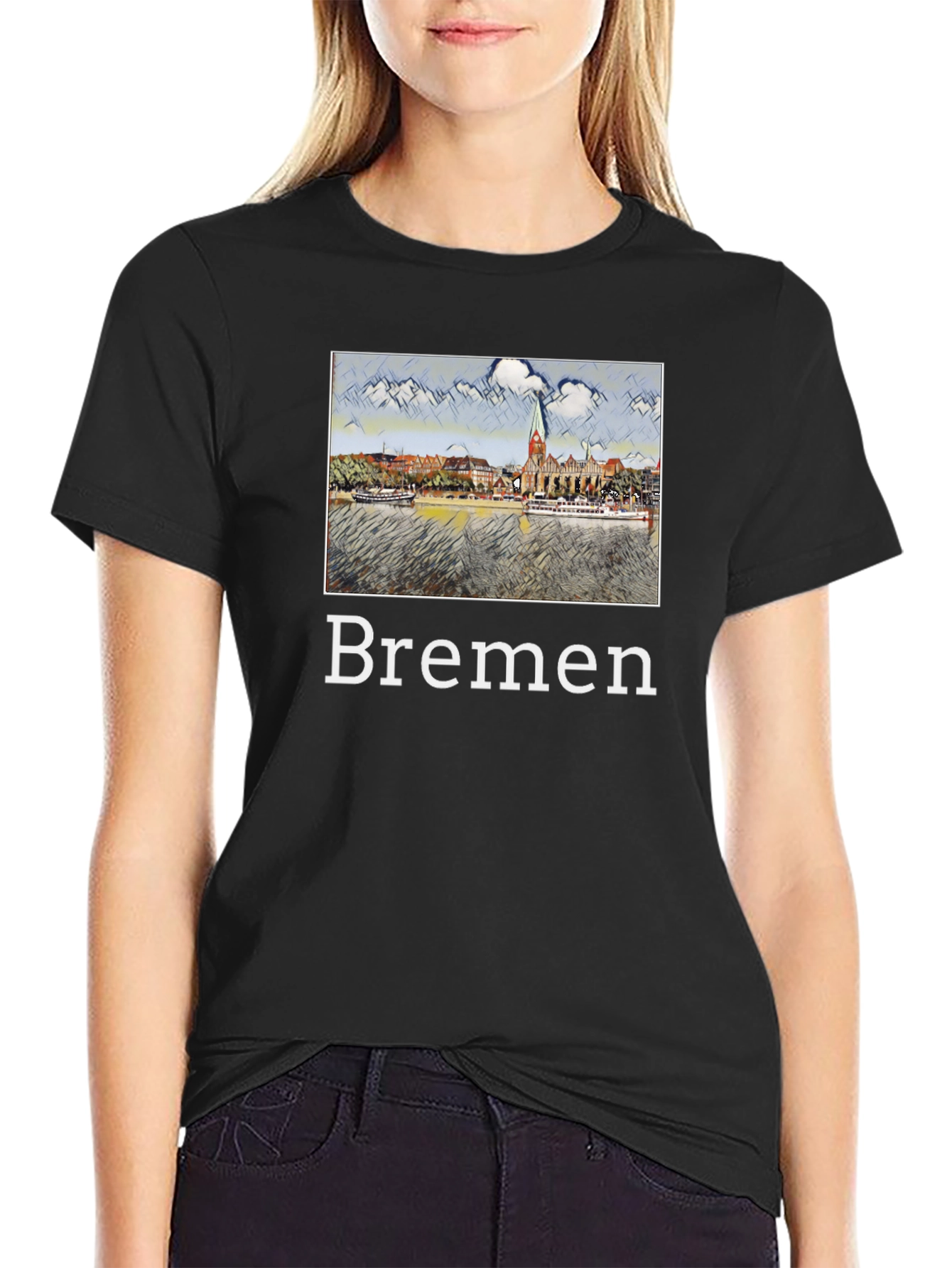 Bremen T-Shirt - Cityscape Graphic Tee