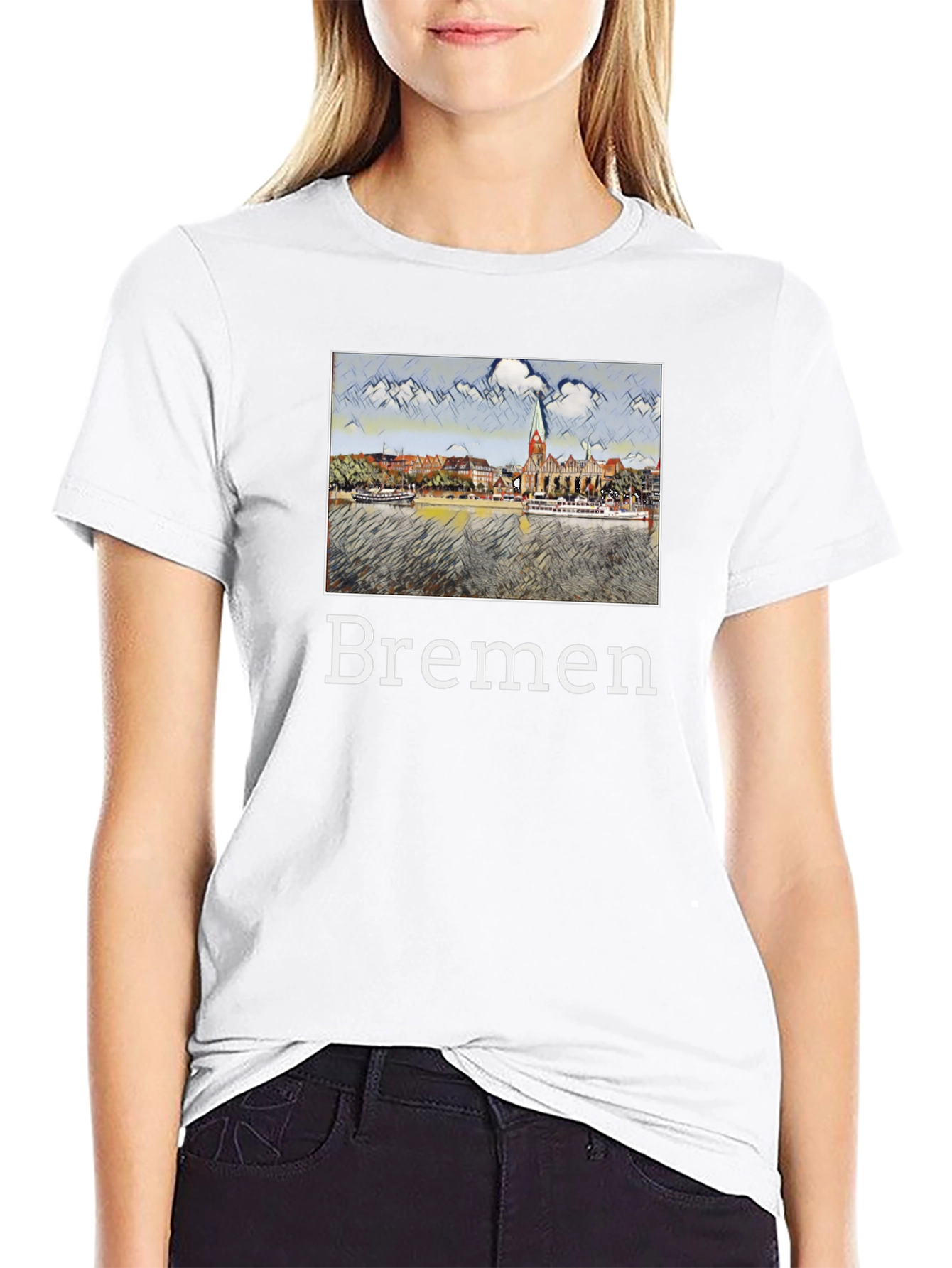 Bremen T-Shirt - Cityscape Graphic Tee