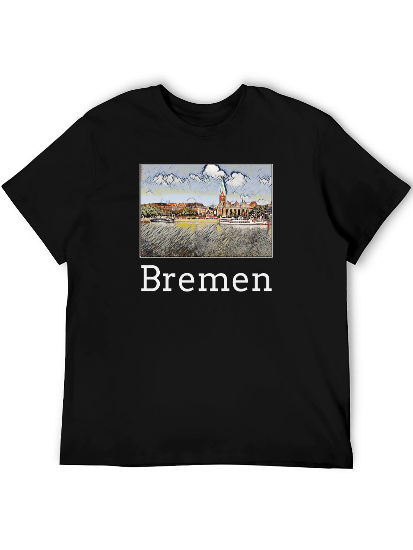 Bremen T-Shirt - Cityscape Graphic Tee