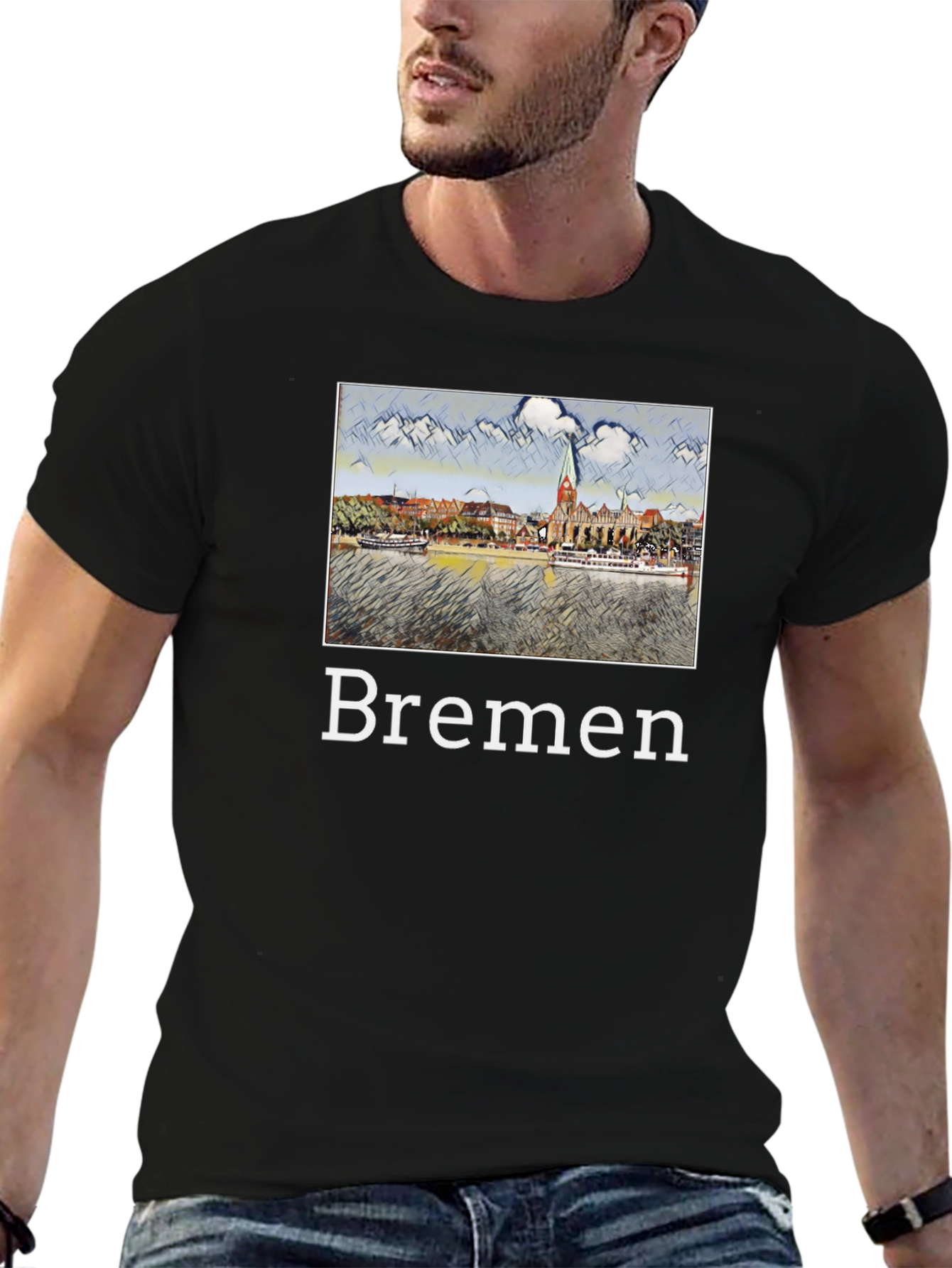 Bremen T-Shirt - Cityscape Graphic Tee