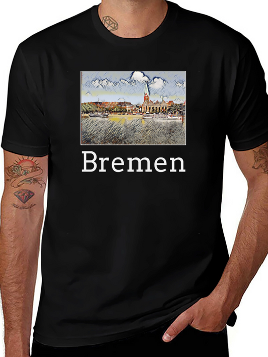 Bremen T-Shirt - Cityscape Graphic Tee