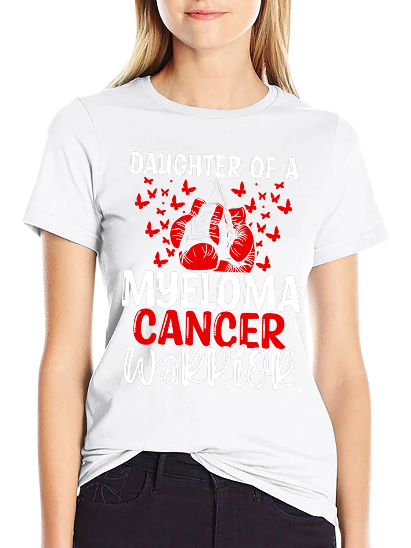 Myeloma Cancer Warrior Daughter T-Shirt