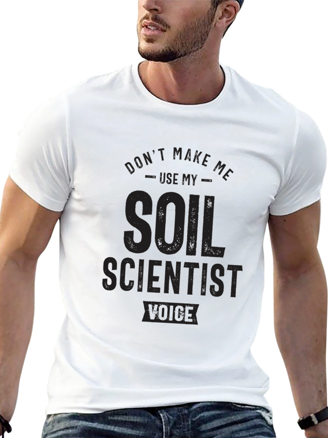 Soil Scientist Voice T-Shirt - Black Novelty Tee