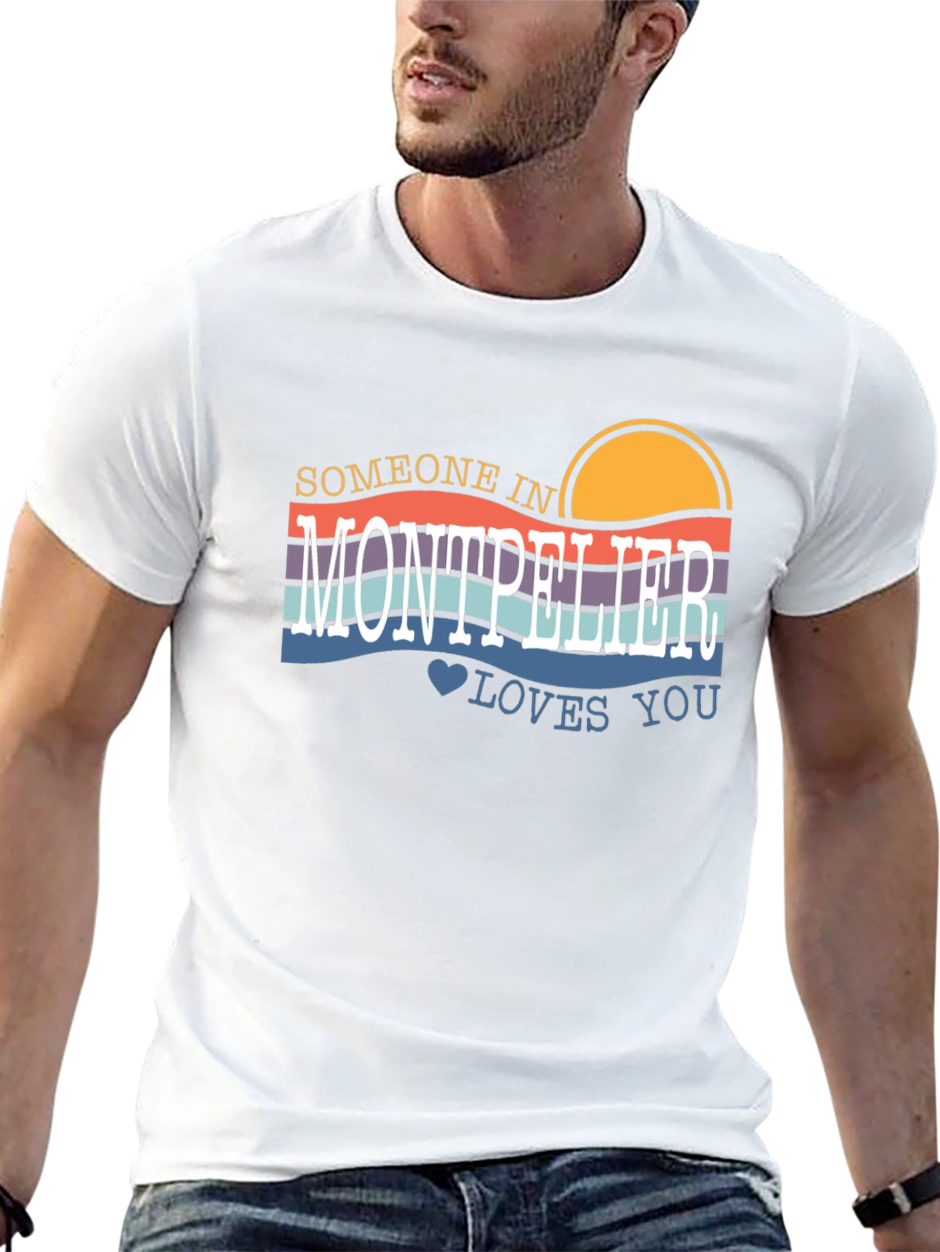 Montpellier Love Graphic Tee - Retro Style