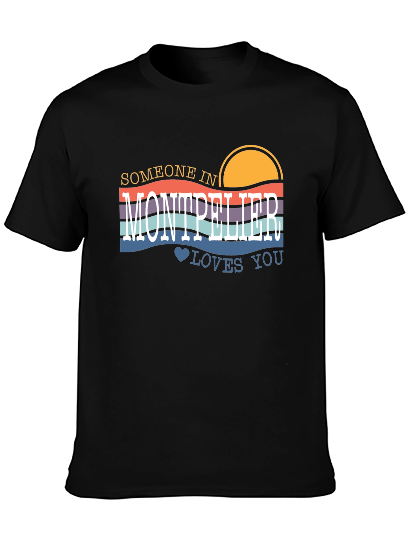 Montpellier Love Graphic Tee - Retro Style